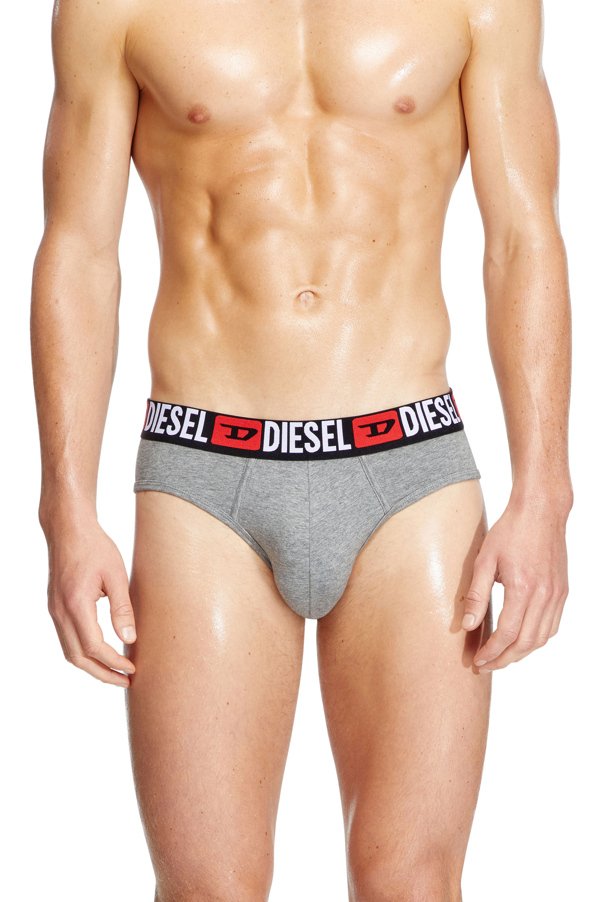 Diesel - UMBR-ANDRETHREEPACK, Set di tre slip a tinta unita Uomo in Multicolor - 3