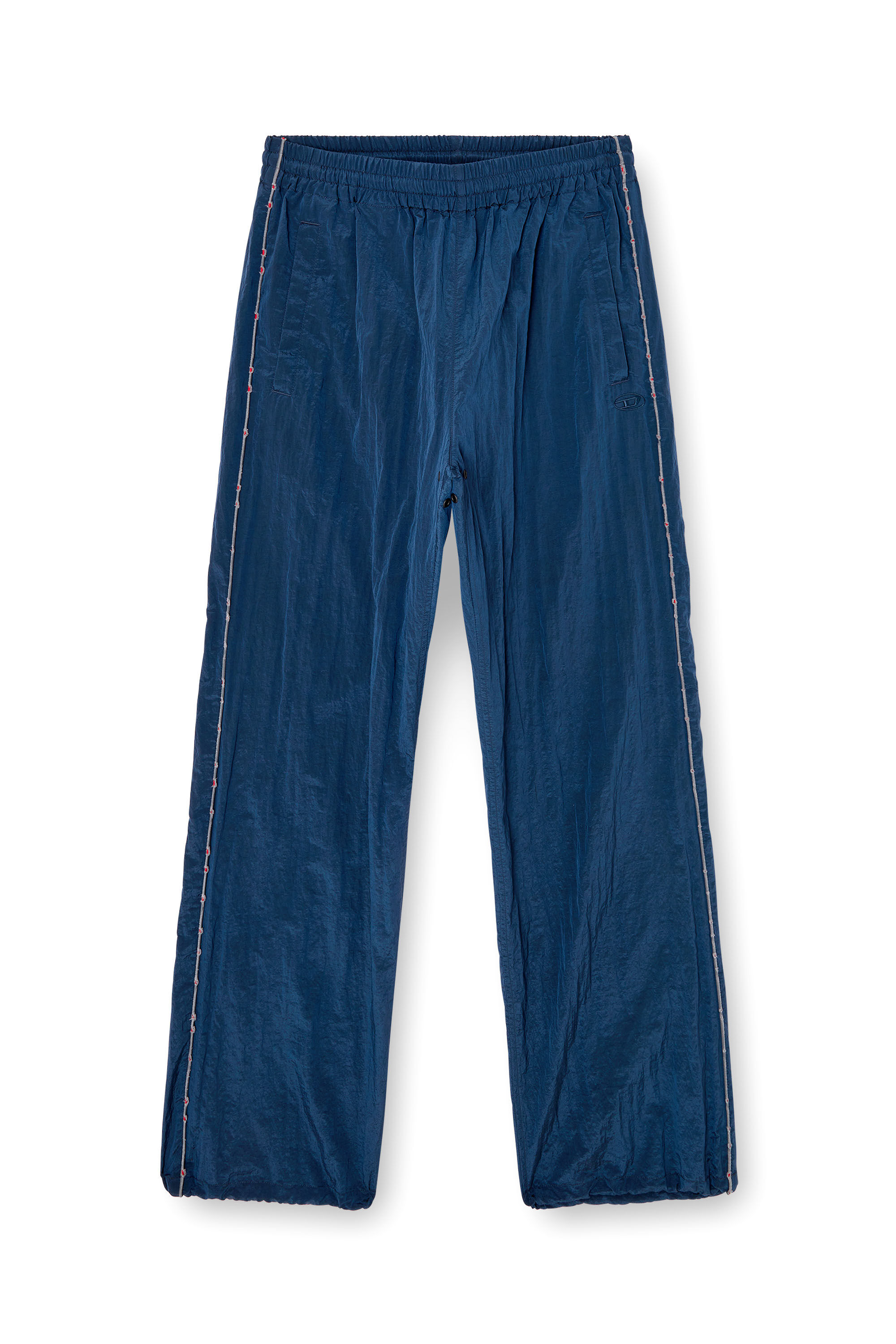 Diesel - P-ANTHEIT, Pantaloni tuta con profili destroyed Uomo in Blu - 2