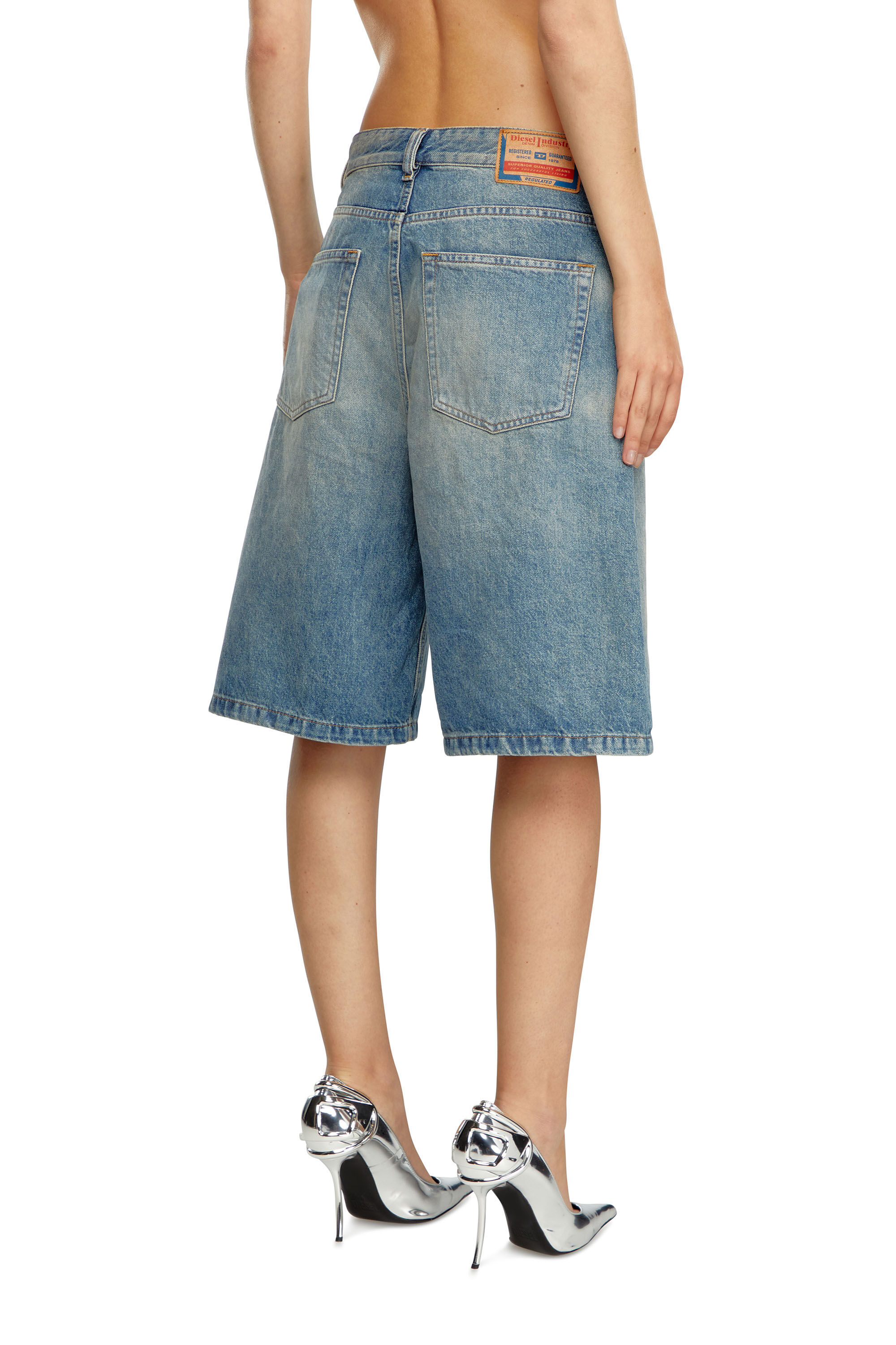Diesel - DE-SIRE-SHORT, Short in denim Donna in Blu - 4