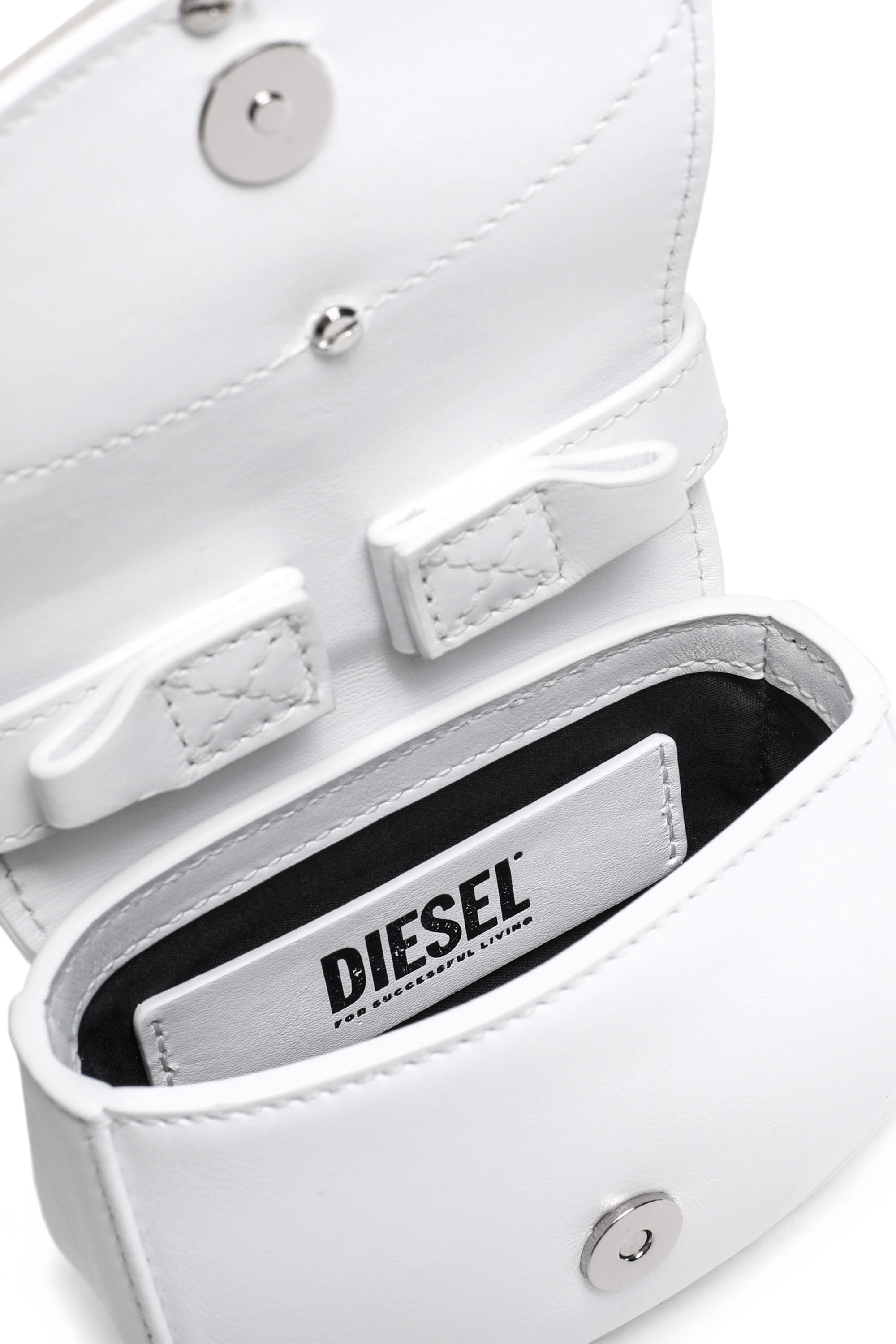 Diesel - 1DR XS, 1DR XS-Iconica mini borsa con placca D logo Donna in Bianco - 5