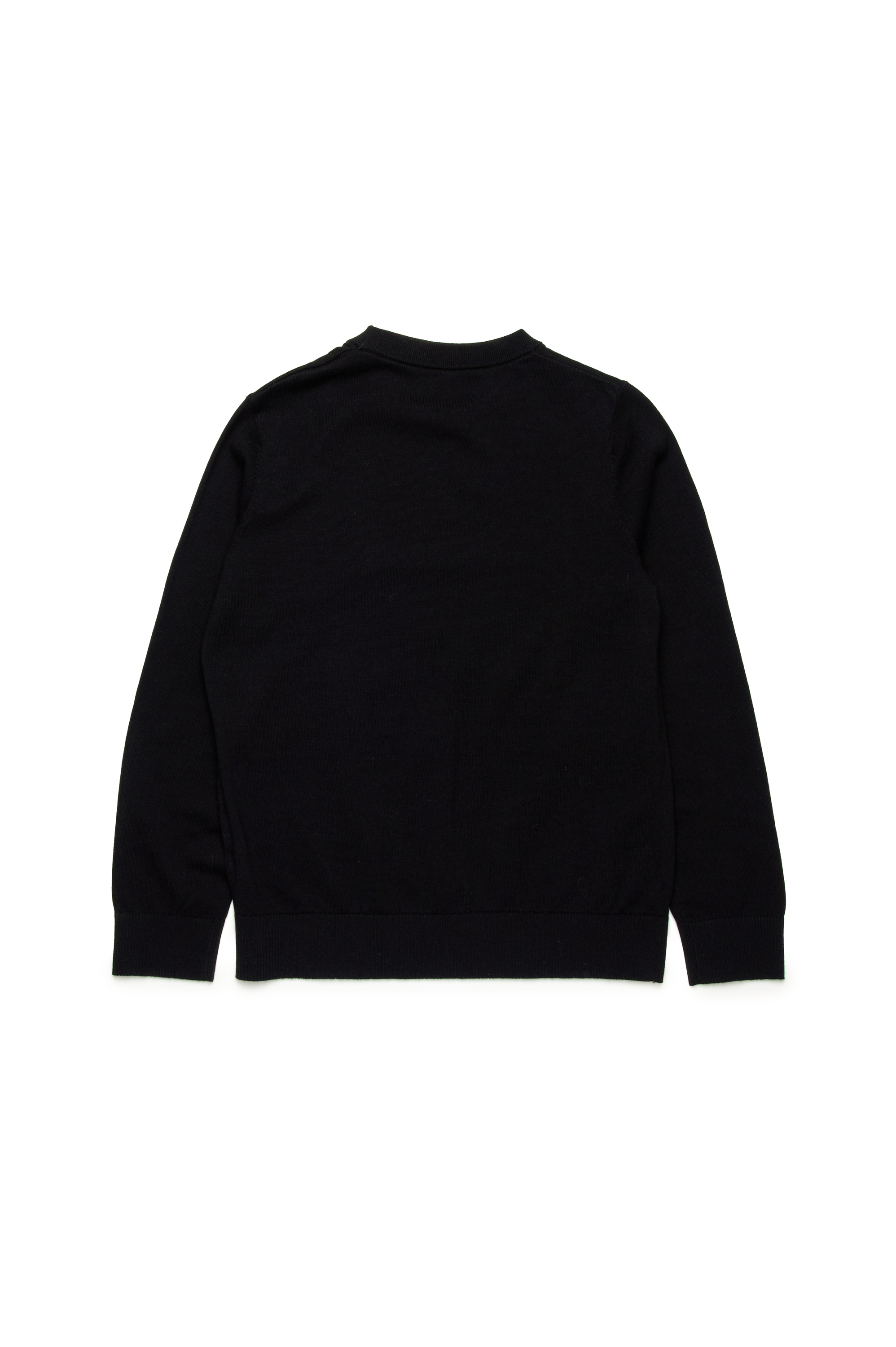 Diesel - KVIERI, Maglione in cotone con ricamo Oval D Uomo in Nero - 2
