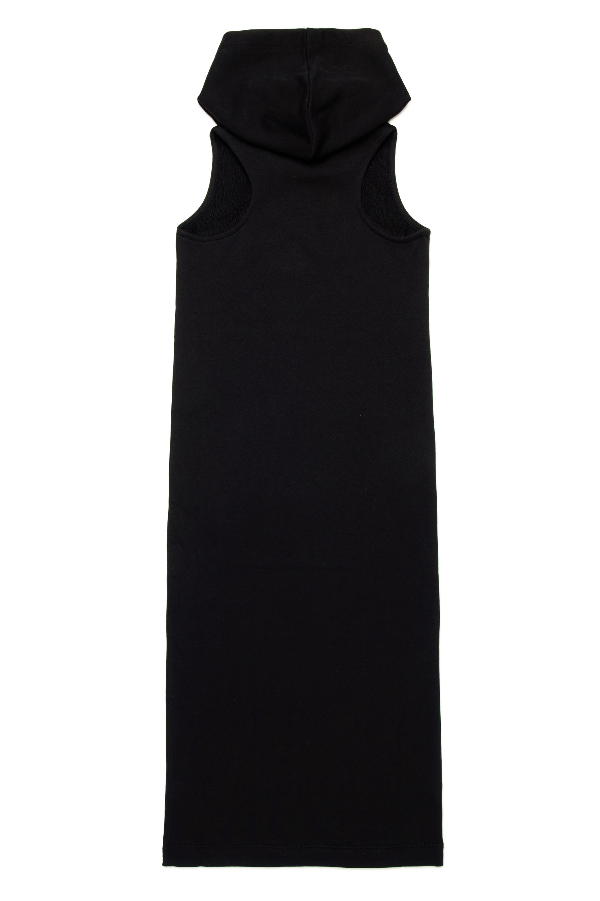 Diesel - DYTES, Abito con cappuccio senza maniche con logo cut-out Donna in Nero - 2