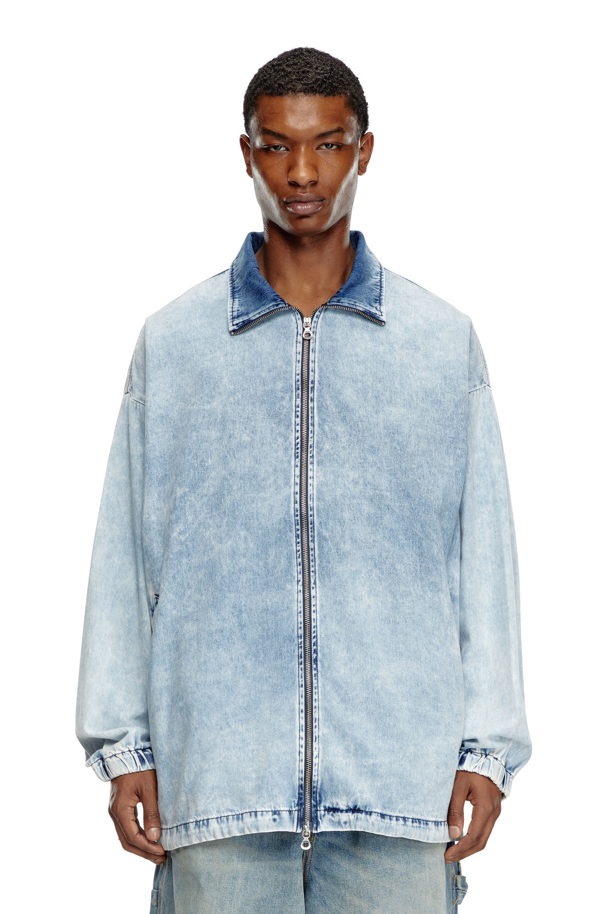 Diesel - D-KRAP-S1, Giacca in denim con Oval D Uomo in Blu - 4
