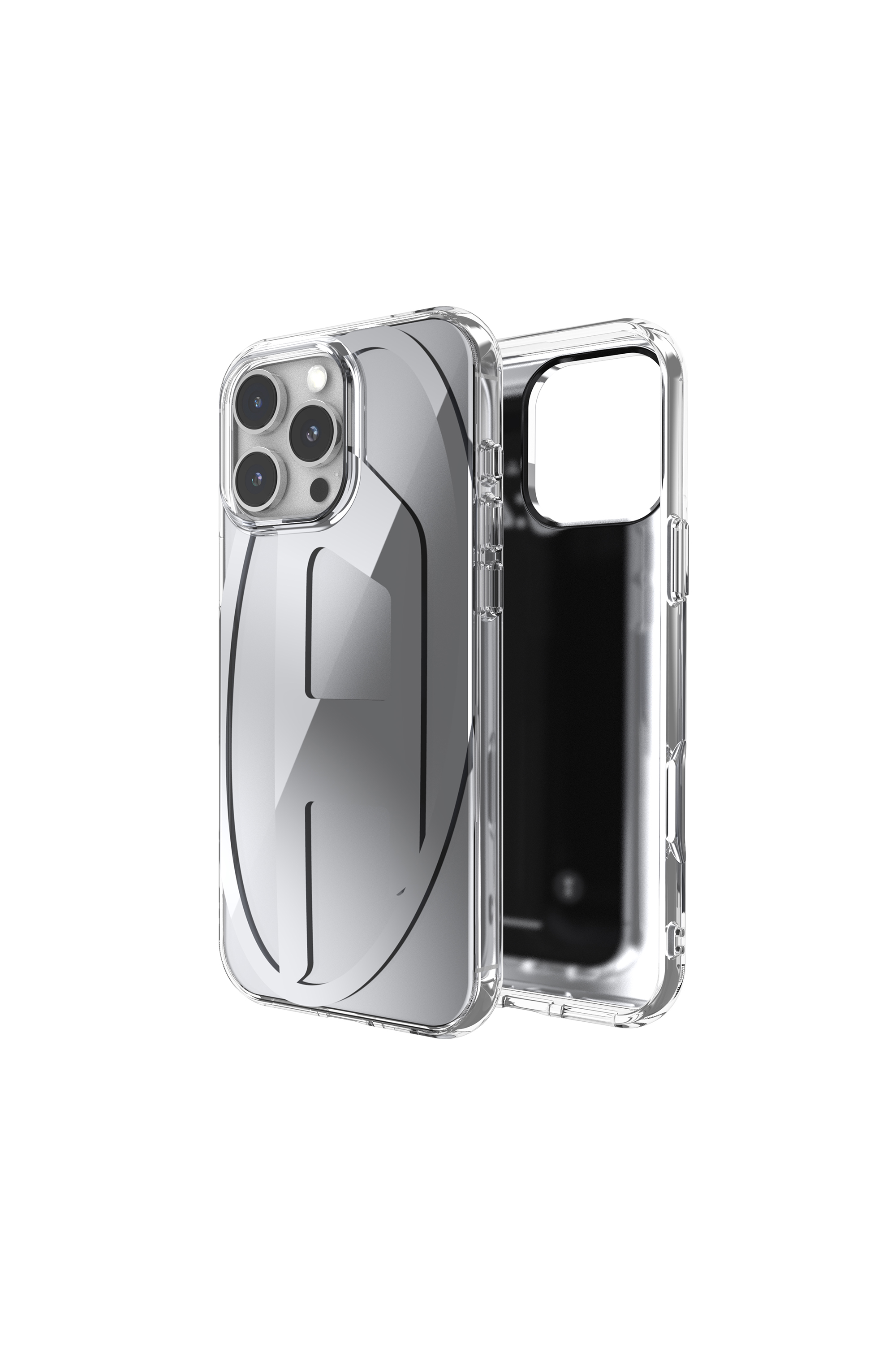 Diesel - 60162 AOP CASE, Cover Oval D per iP 16 Pro Max Unisex in Grigio - 1