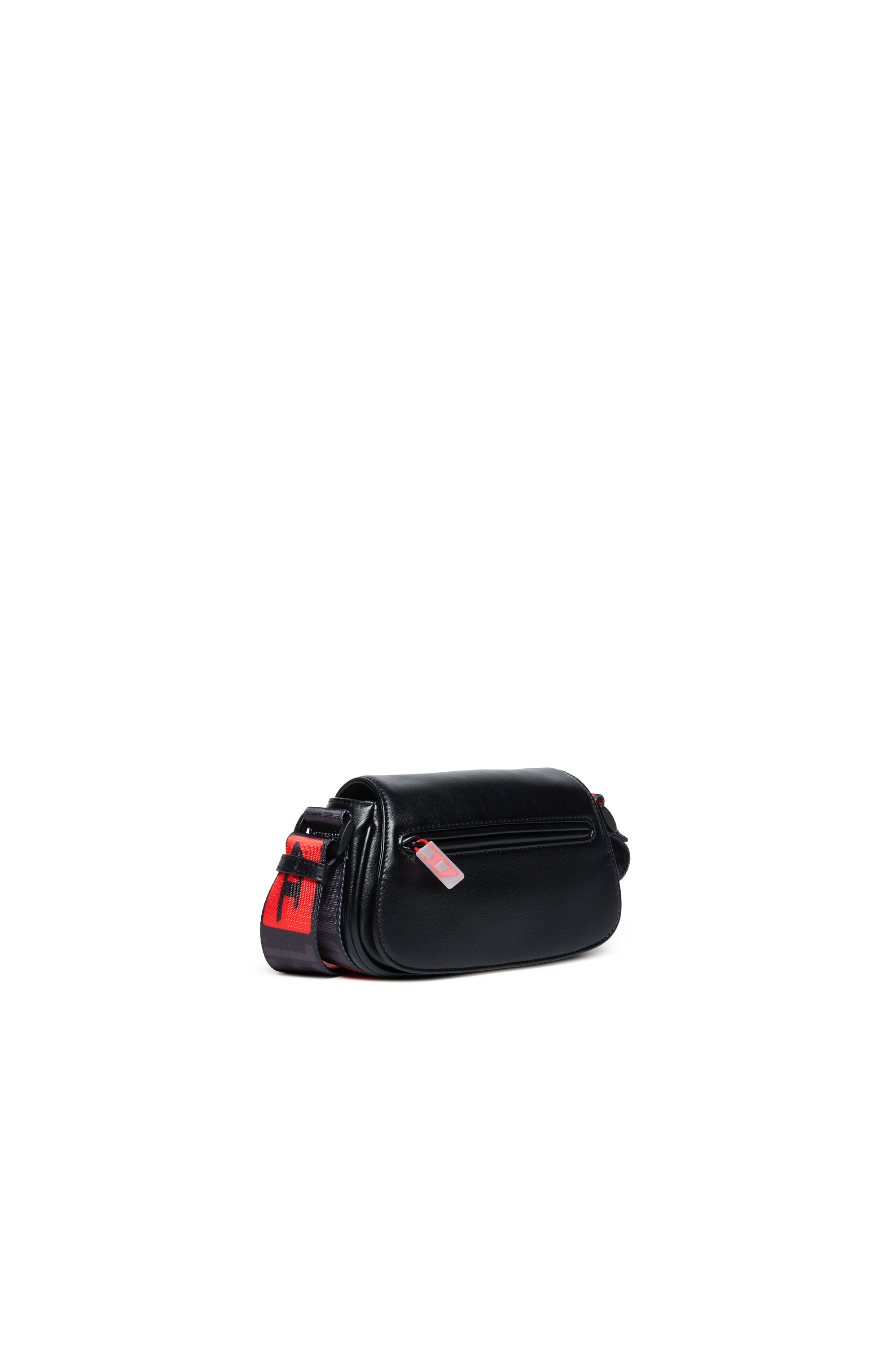 Diesel - CROSSBODY, Borsa a tracolla con cinghia logata Donna in Nero - 3