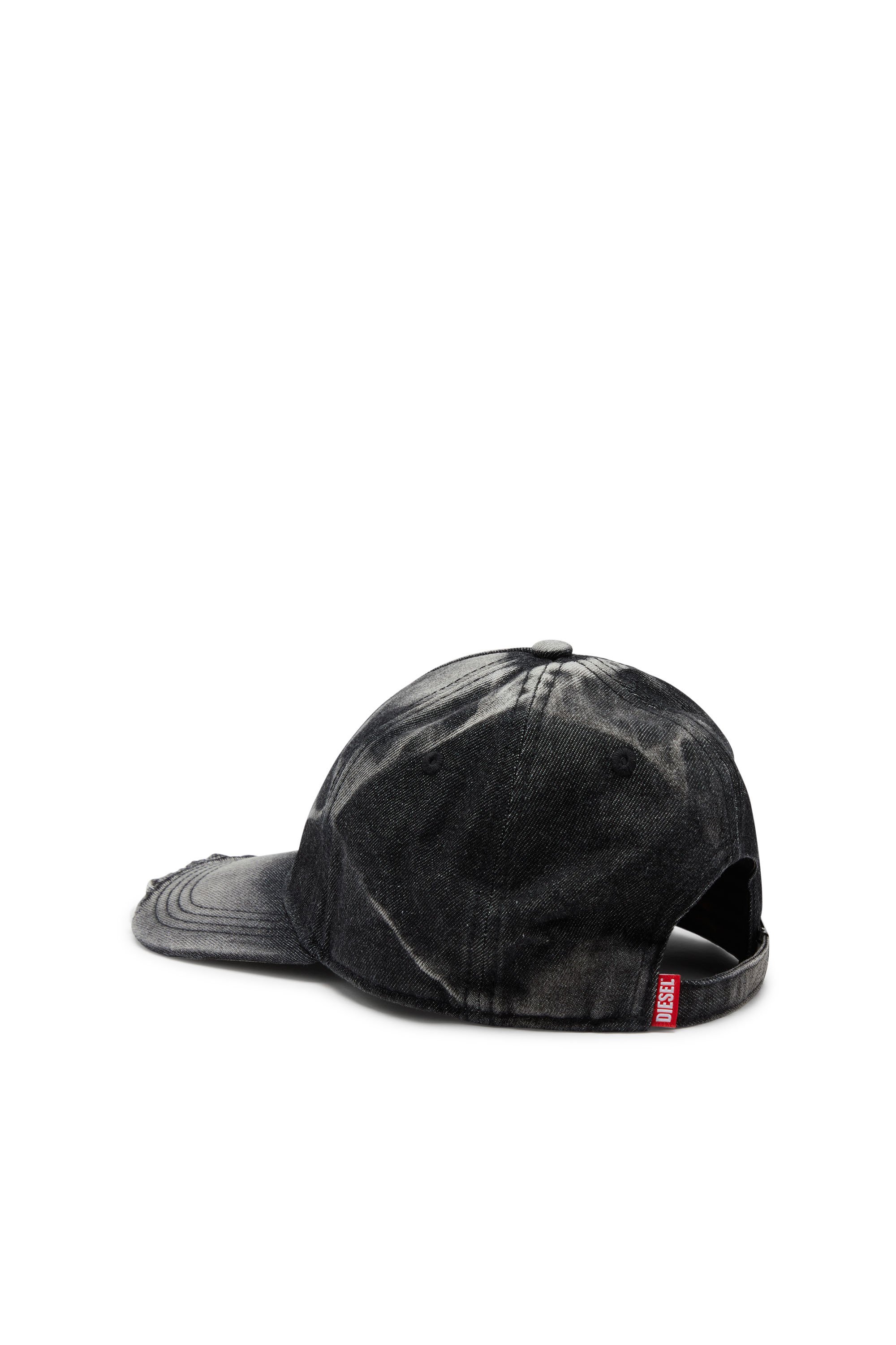 Diesel - C-SEYMON-BLACK, Cappello da baseball in denim distressed Uomo in Nero - 2