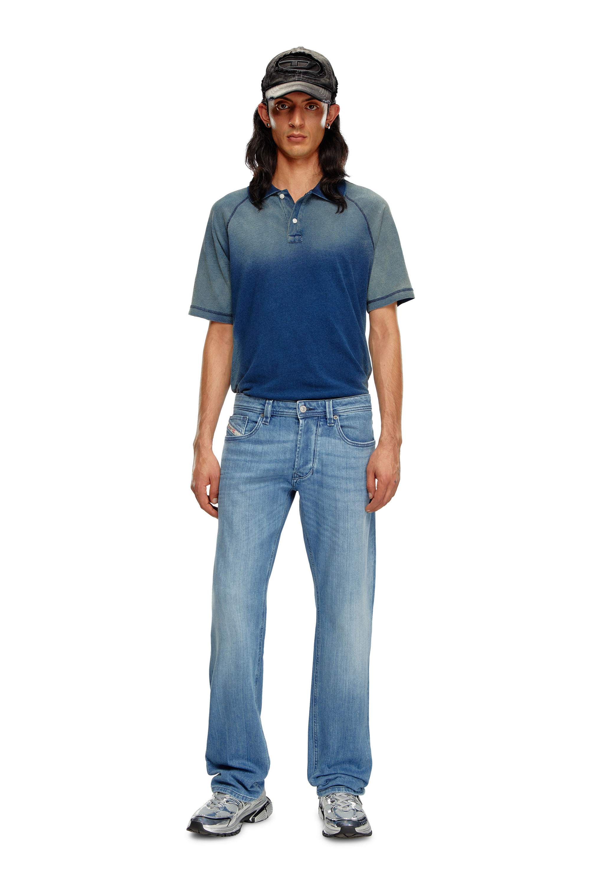 Diesel - Regular Jeans 1985 Larkee 0GRDI Uomo, Blu Chiaro - Image 2