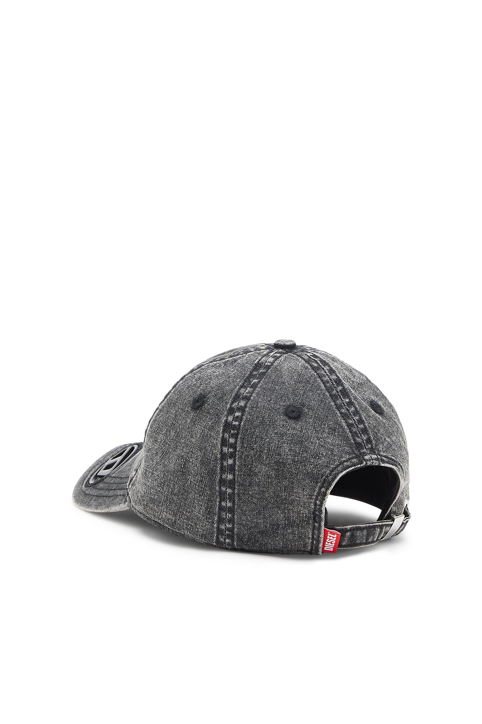 Diesel - C-AP-HOSHI, Cappello da baseball in denim con Oval D Uomo in Nero - 2
