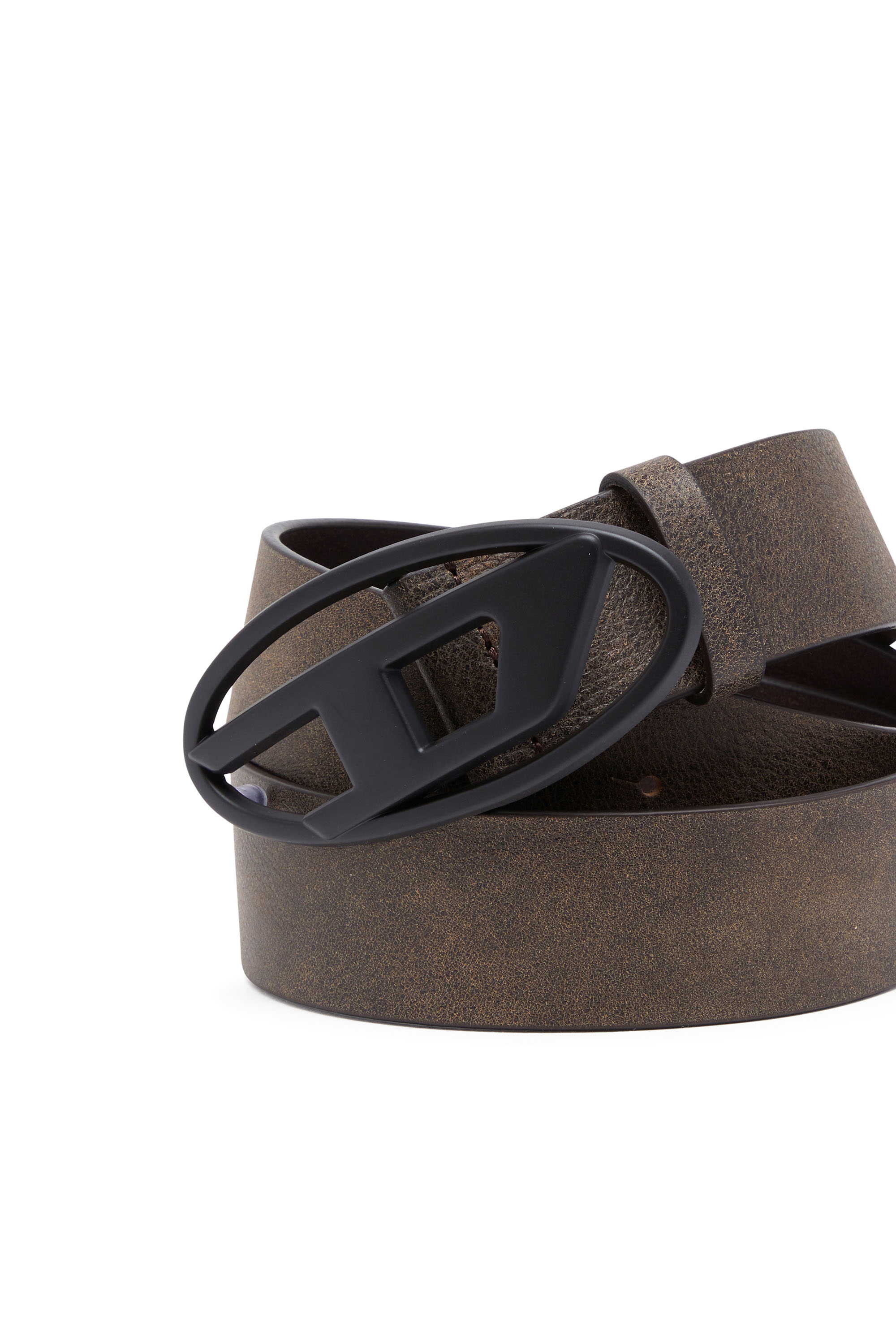 Diesel - B-1DR, Cintura in pelle trattata Unisex in Marrone - 3