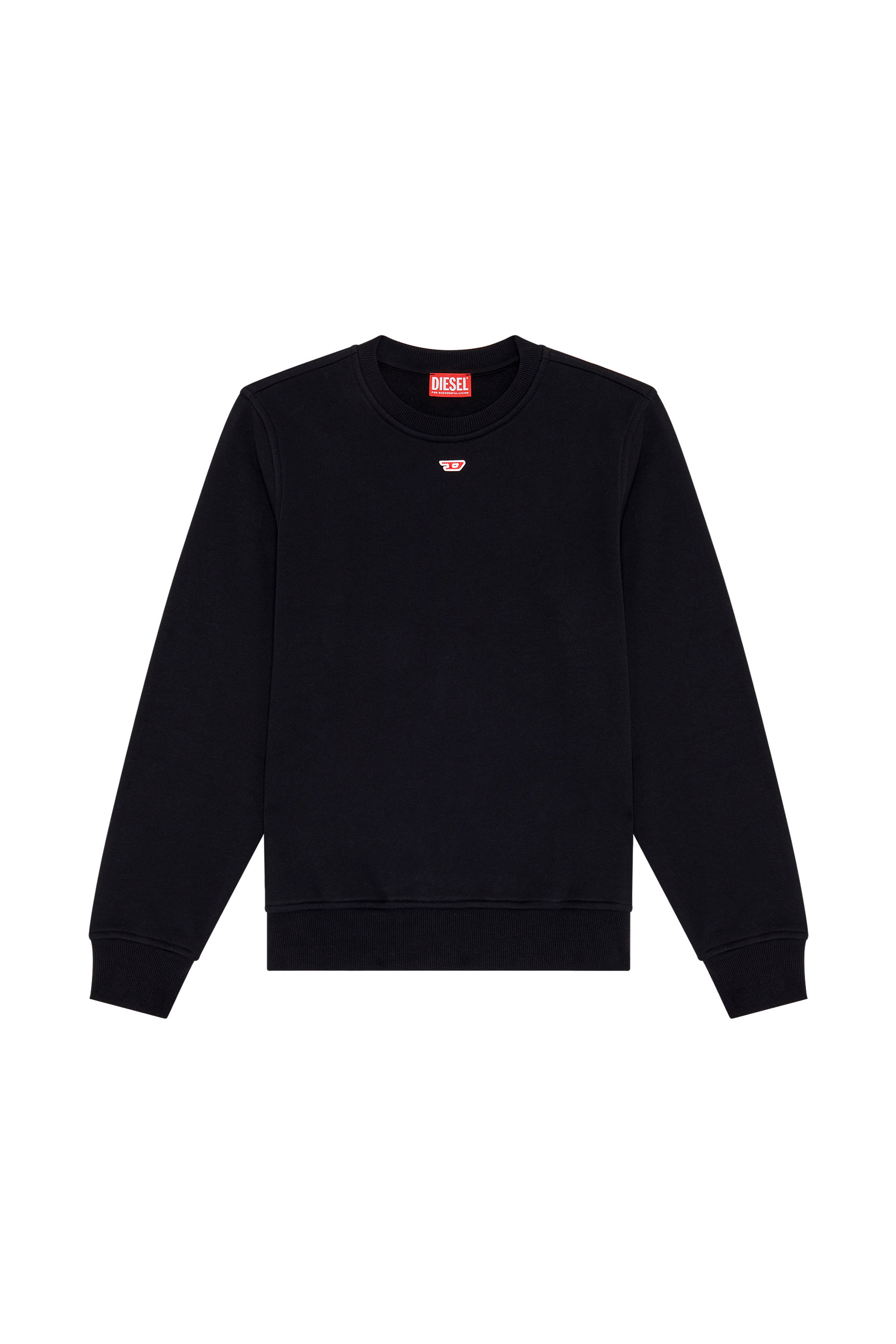 Diesel - S-GINN-D, Felpa con logo D Donna in Nero - 3