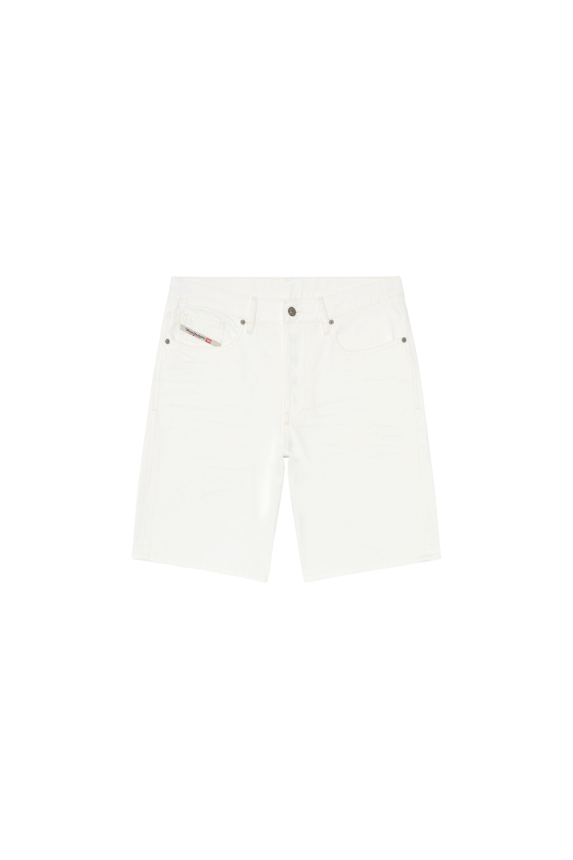 Diesel - REGULAR-SHORT, Shorts in denim Uomo in Bianco - 3