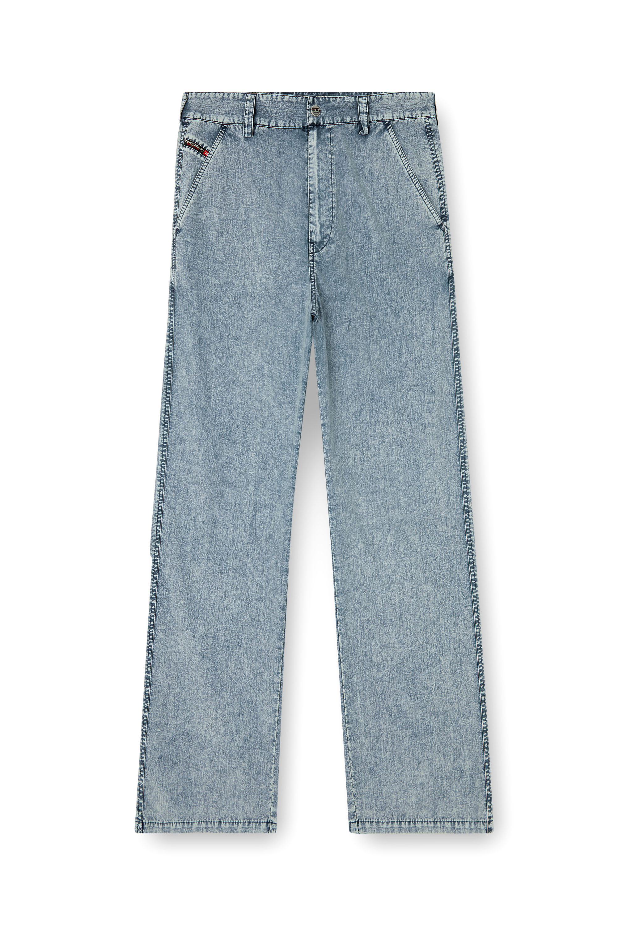 Diesel - P-HANTIK-CHINO, Pantaloni chino in nylon Taslan riciclato Uomo in Blu - 3