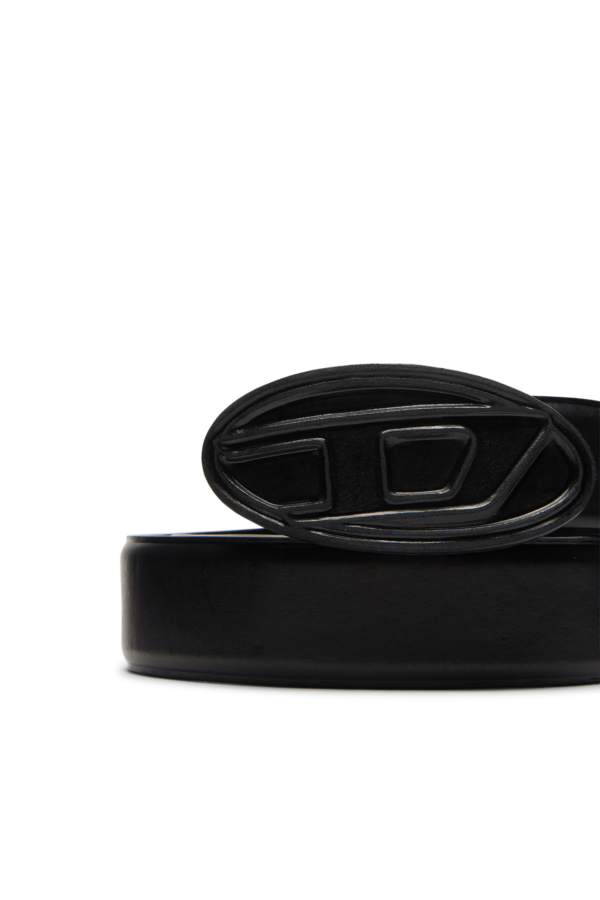 Diesel - B-1DR SCRATCH, Cintura in pelle con fibbia in pelle Uomo in Nero - 3