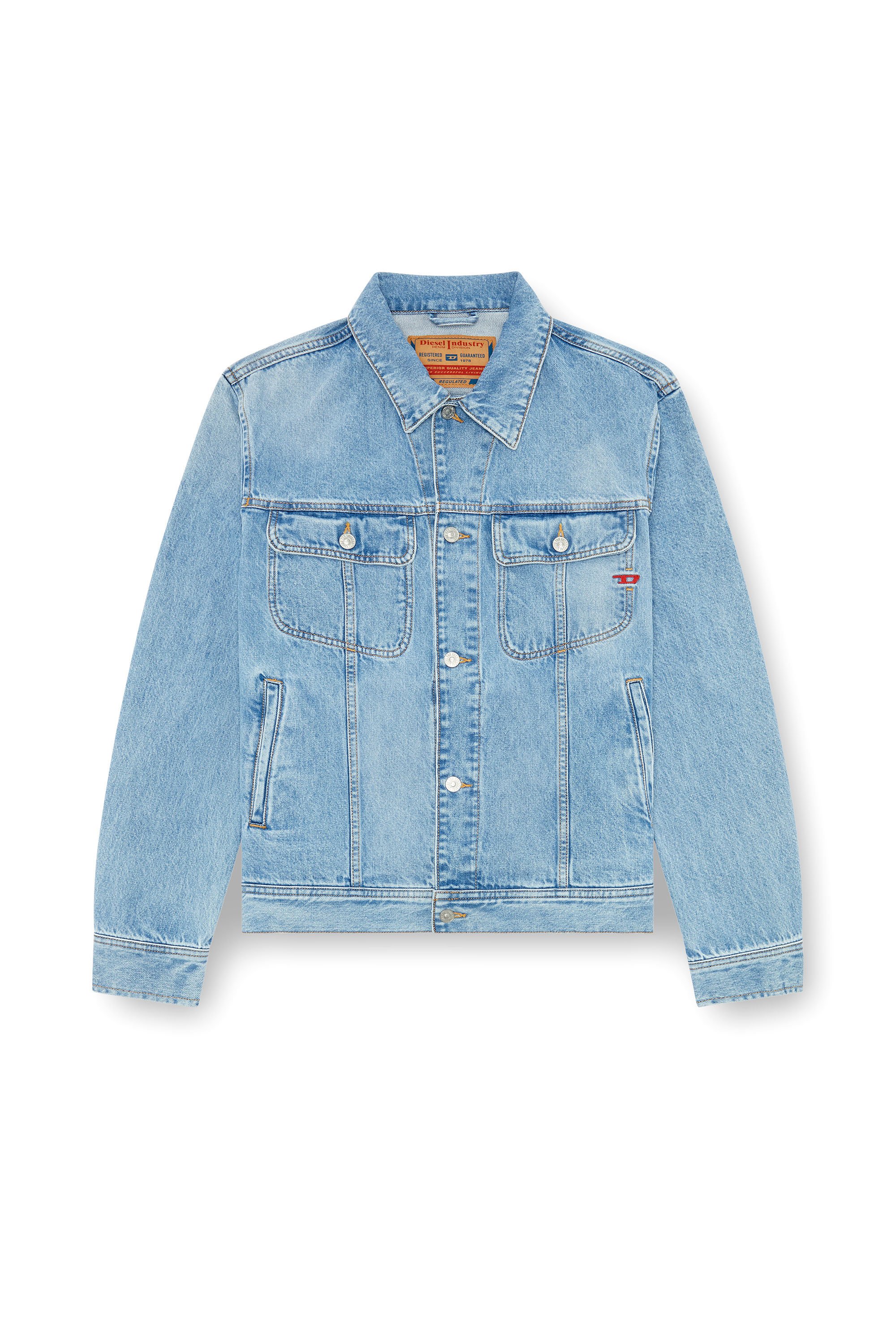Diesel - D-BARCY, Giacca trucker regular Uomo in Blu - 3
