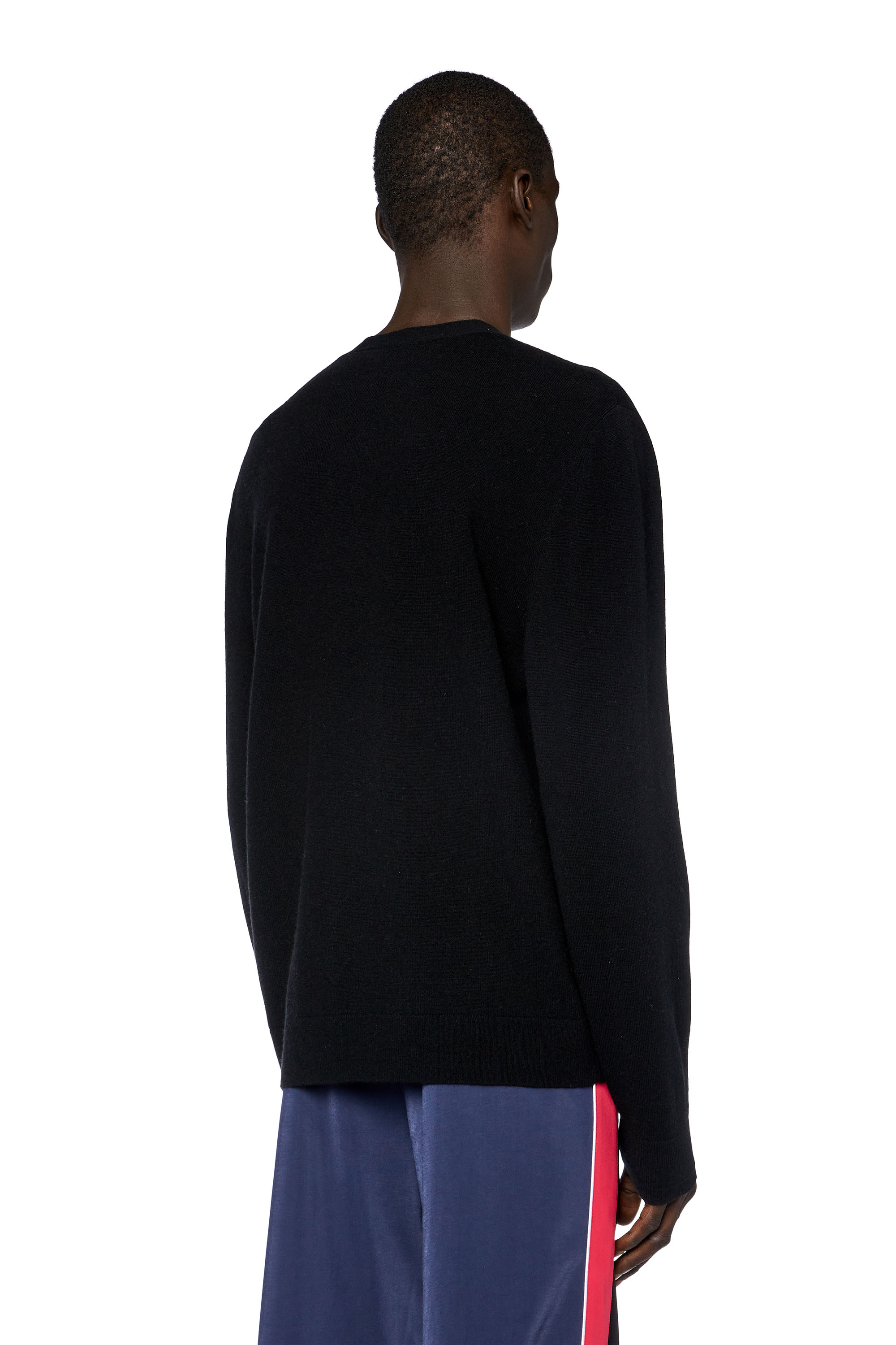 Diesel - K-ZANNIS, Cardigan in lana e cotone Uomo in Nero - 4