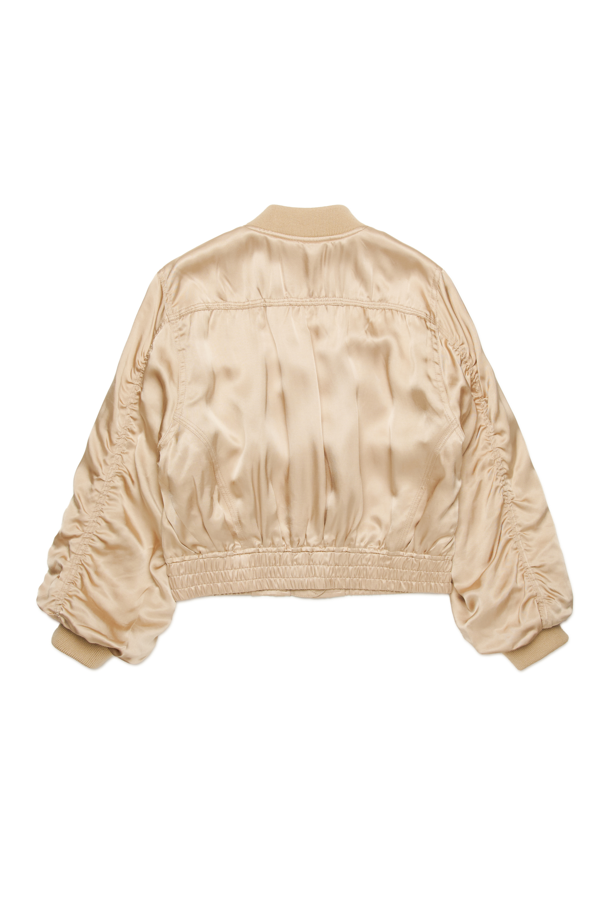 Diesel - JGKHLOWS, Bomber in raso con tasche cargo Donna in Marrone - 2