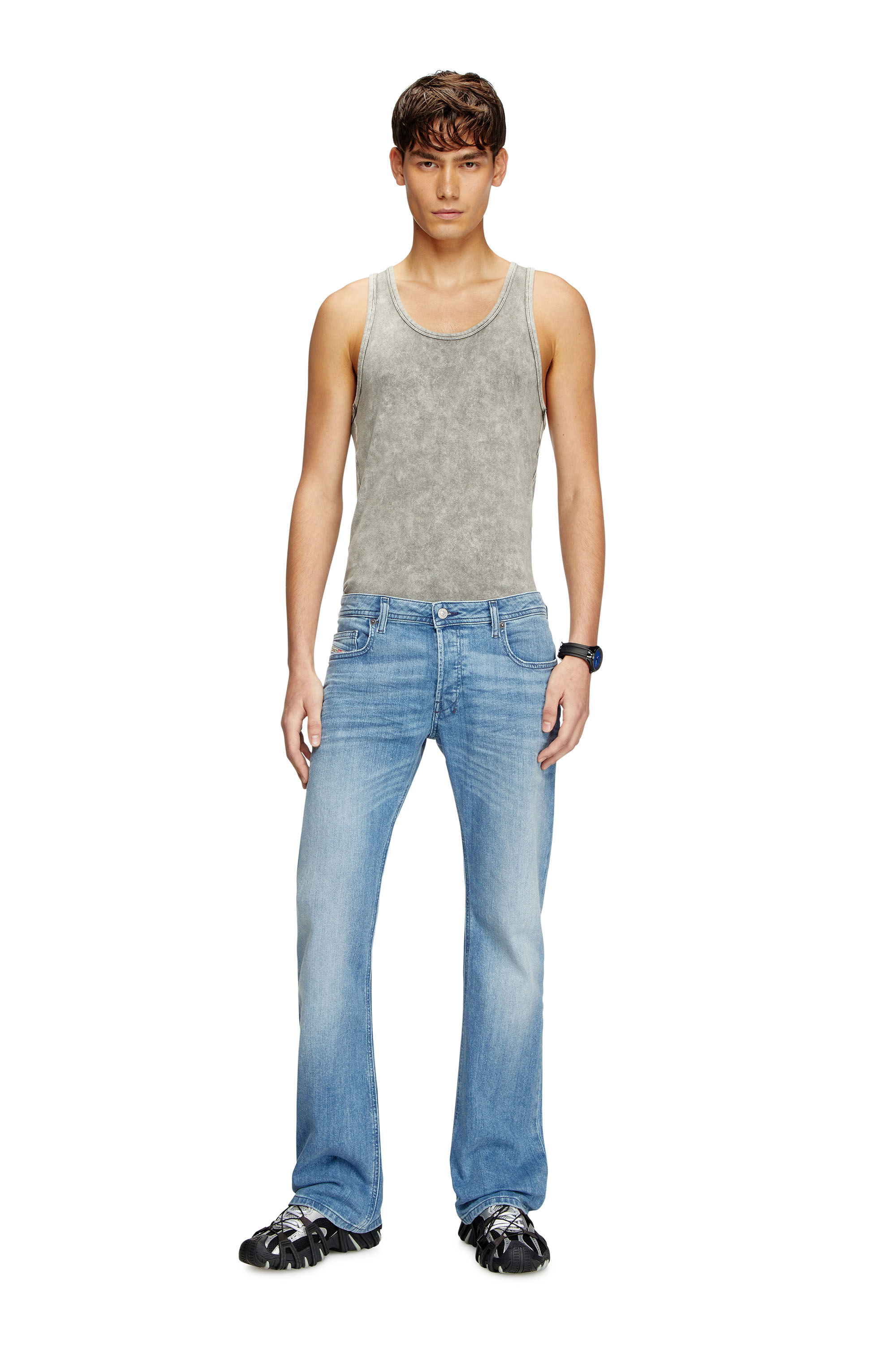 Diesel - Bootcut Jeans 2007 Zatiny 0GRDI Uomo, Blu Chiaro - Image 1