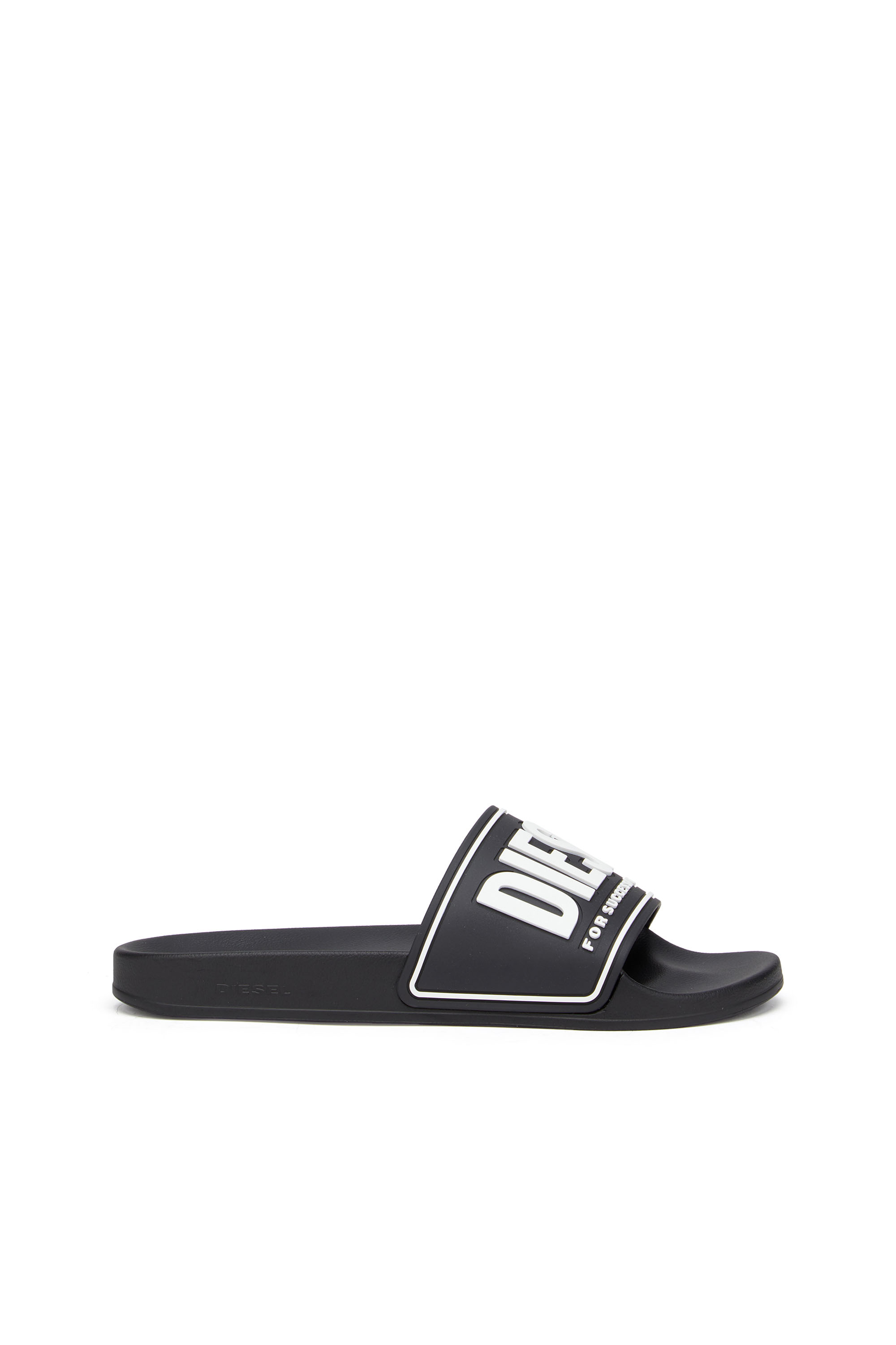 Diesel - SA-MAYEMI CC, Sa-Mayemi-Ciabatte da piscina con logo 3D Uomo in Nero - 1