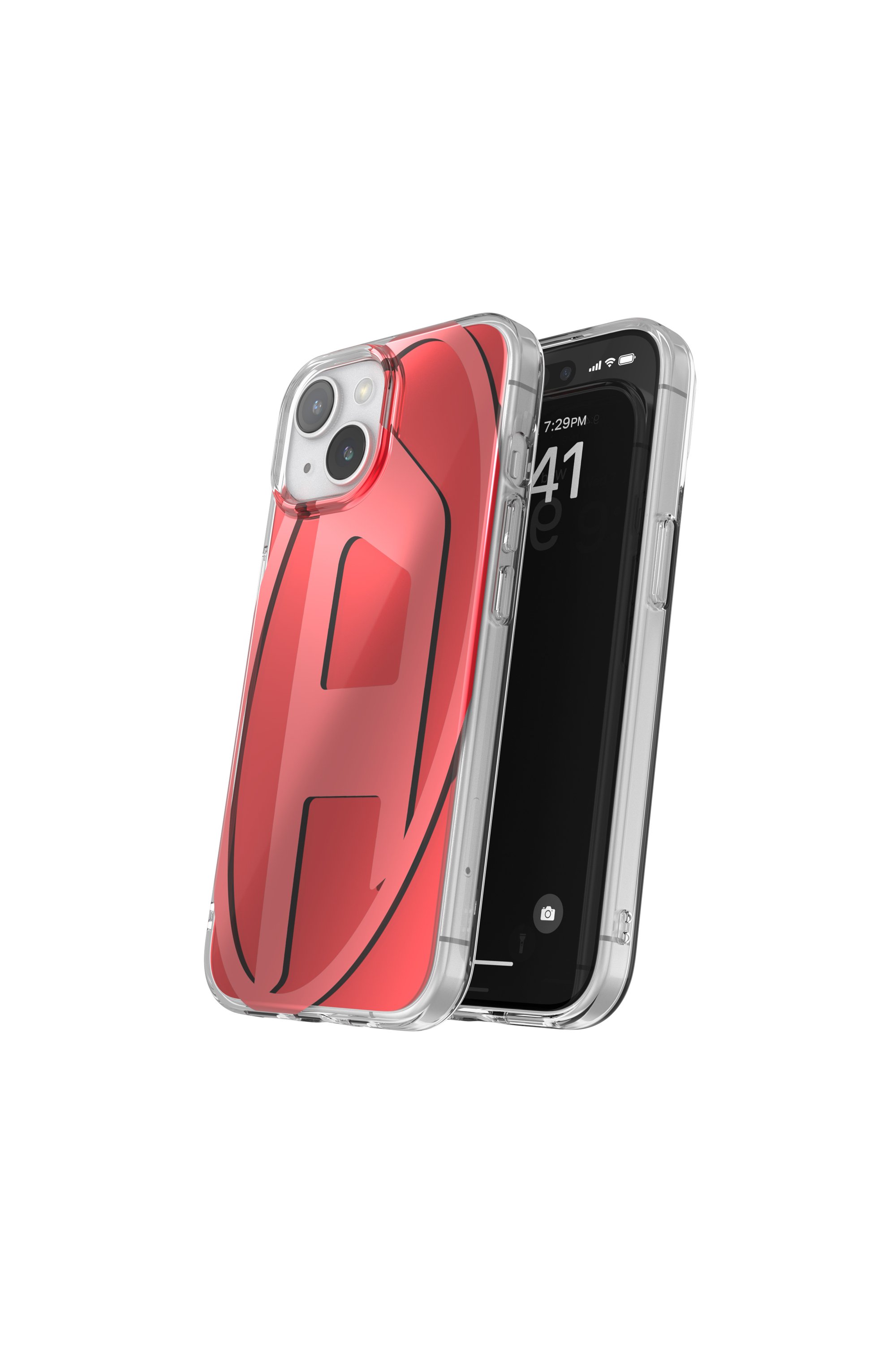 Diesel - 60043 AOP CASE, Cover Oval D per iP 15 Unisex in Rosso - 3