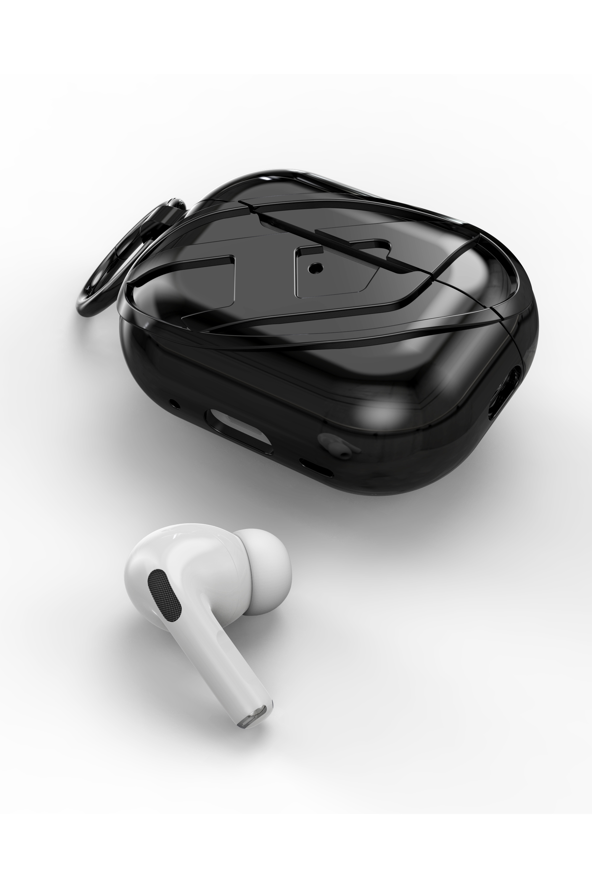 Diesel - 60275 MOULDED CASE, Custodia AirPods AirPods Pro / Pro 2 Unisex in Nero - 4