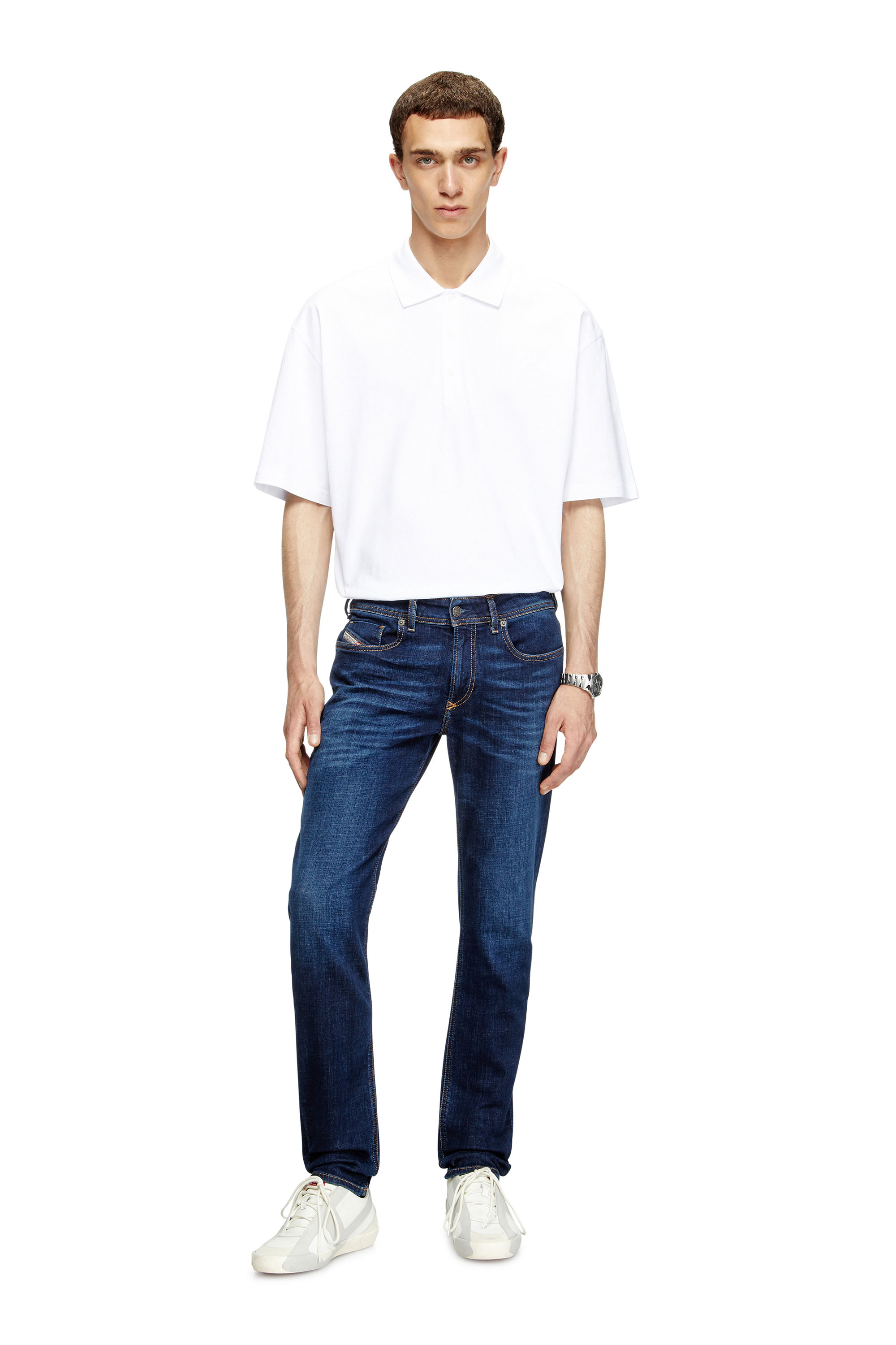 Diesel - Skinny Jeans 1979 Sleenker 09J17 Uomo, Blu Scuro - Image 2