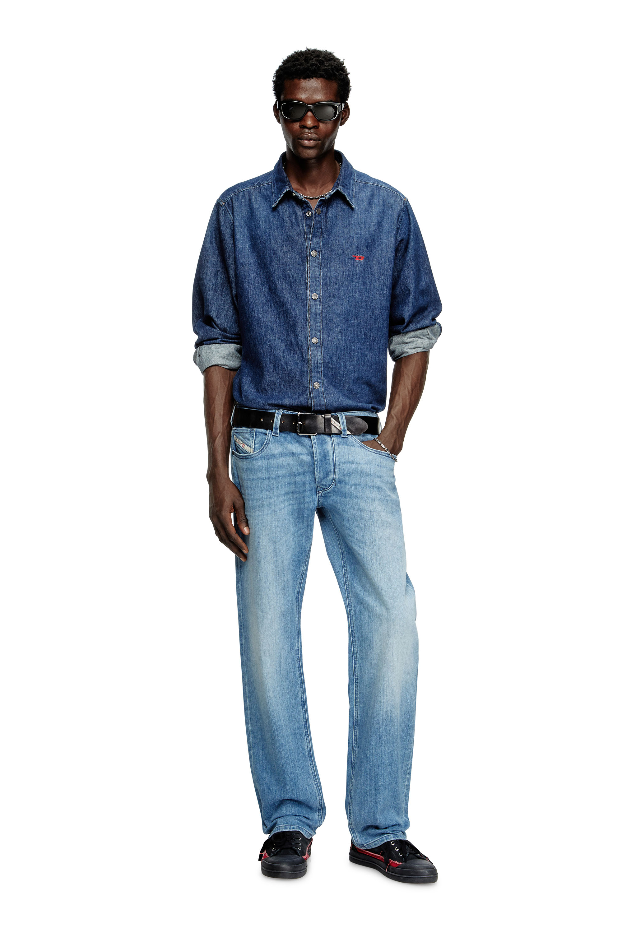 Diesel - D-SIMPLY, Camicia in denim Uomo in Blu - 2