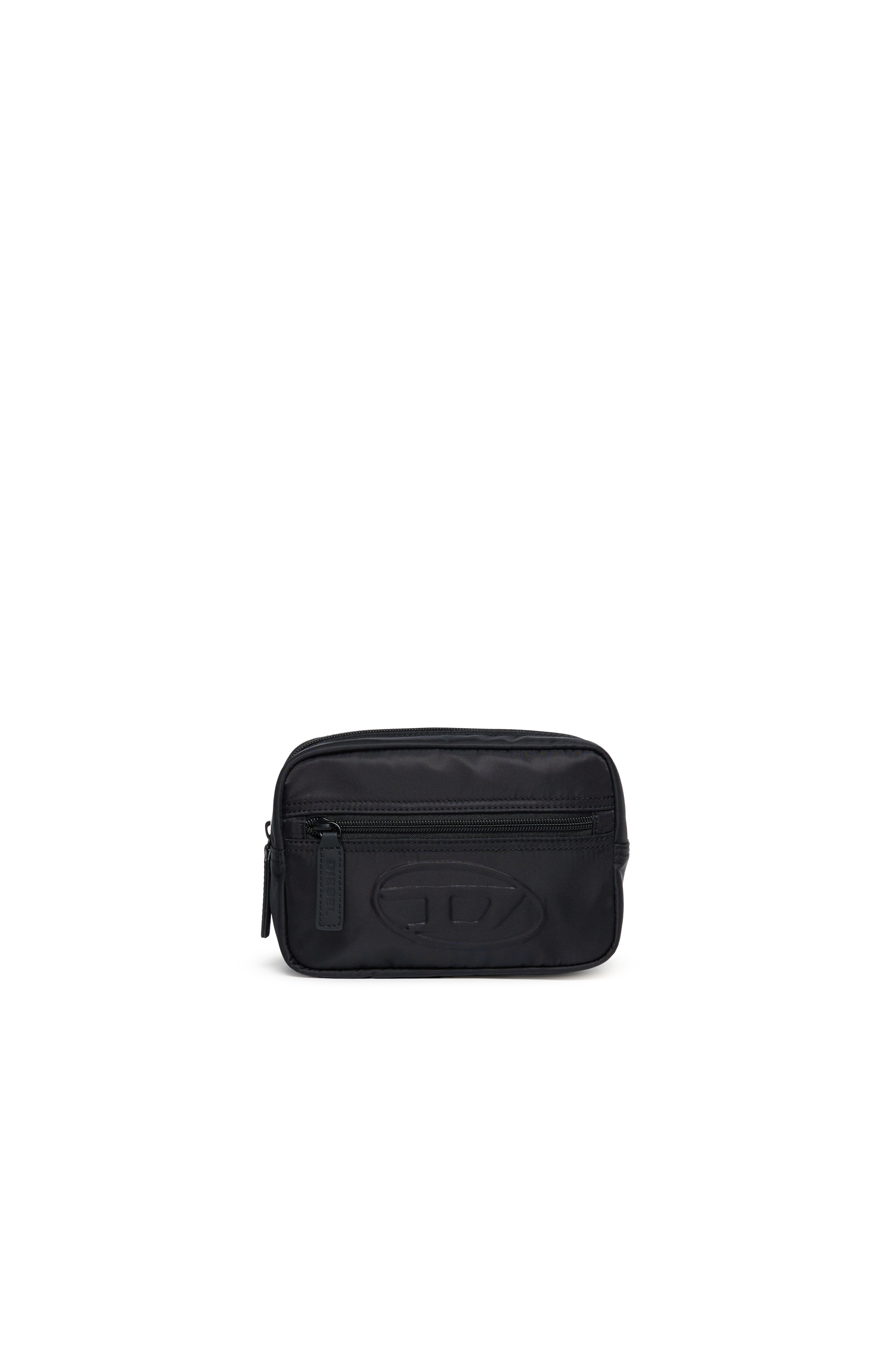 Diesel - WDEMBOSSED, Marsupio in nylon con logo in rilievo Unisex in Nero - 1