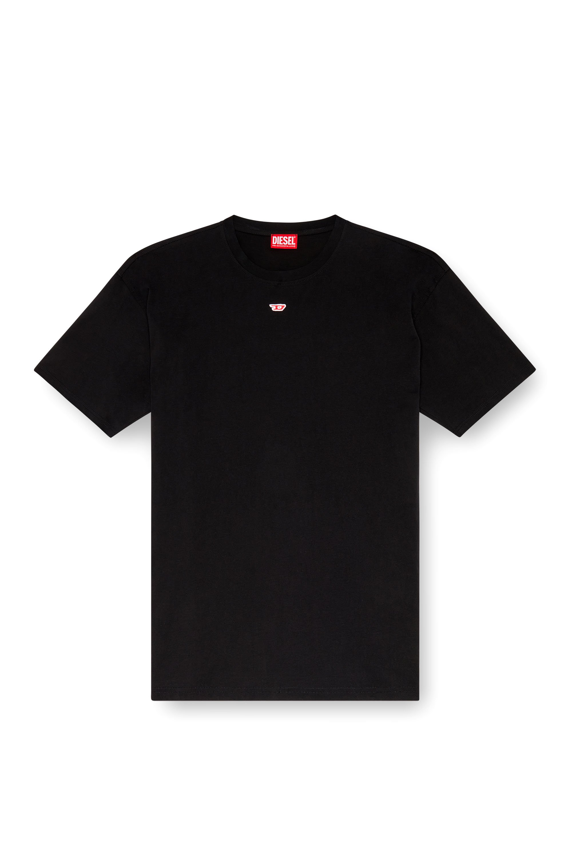 Diesel - T-BOXT-D, T-shirt con patch D ricamato Unisex in Nero - 4
