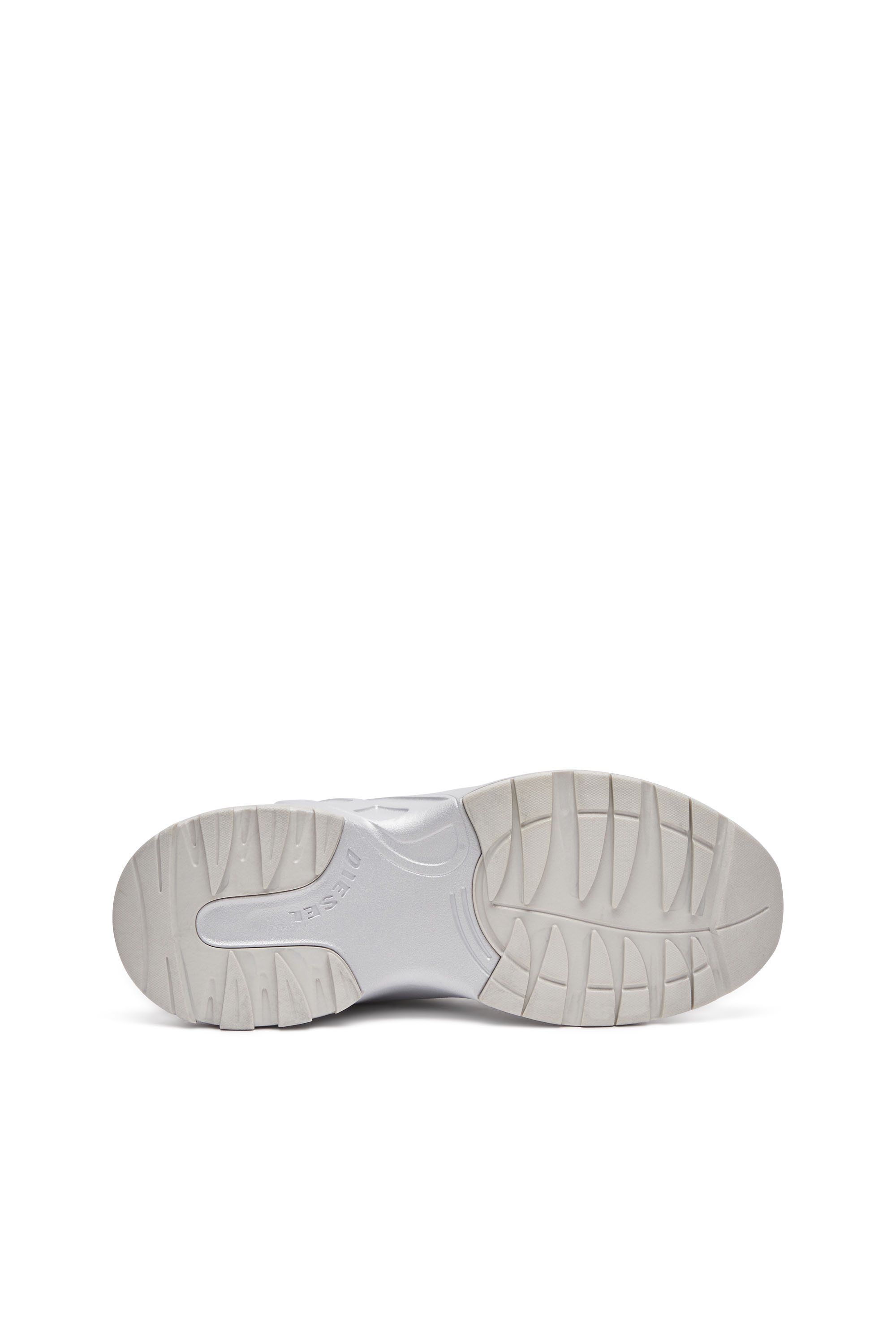 Diesel - S-D-RUNNER X, S-D-Runner-Sneaker slip-on con fondo Oval D Unisex in Argento - 4
