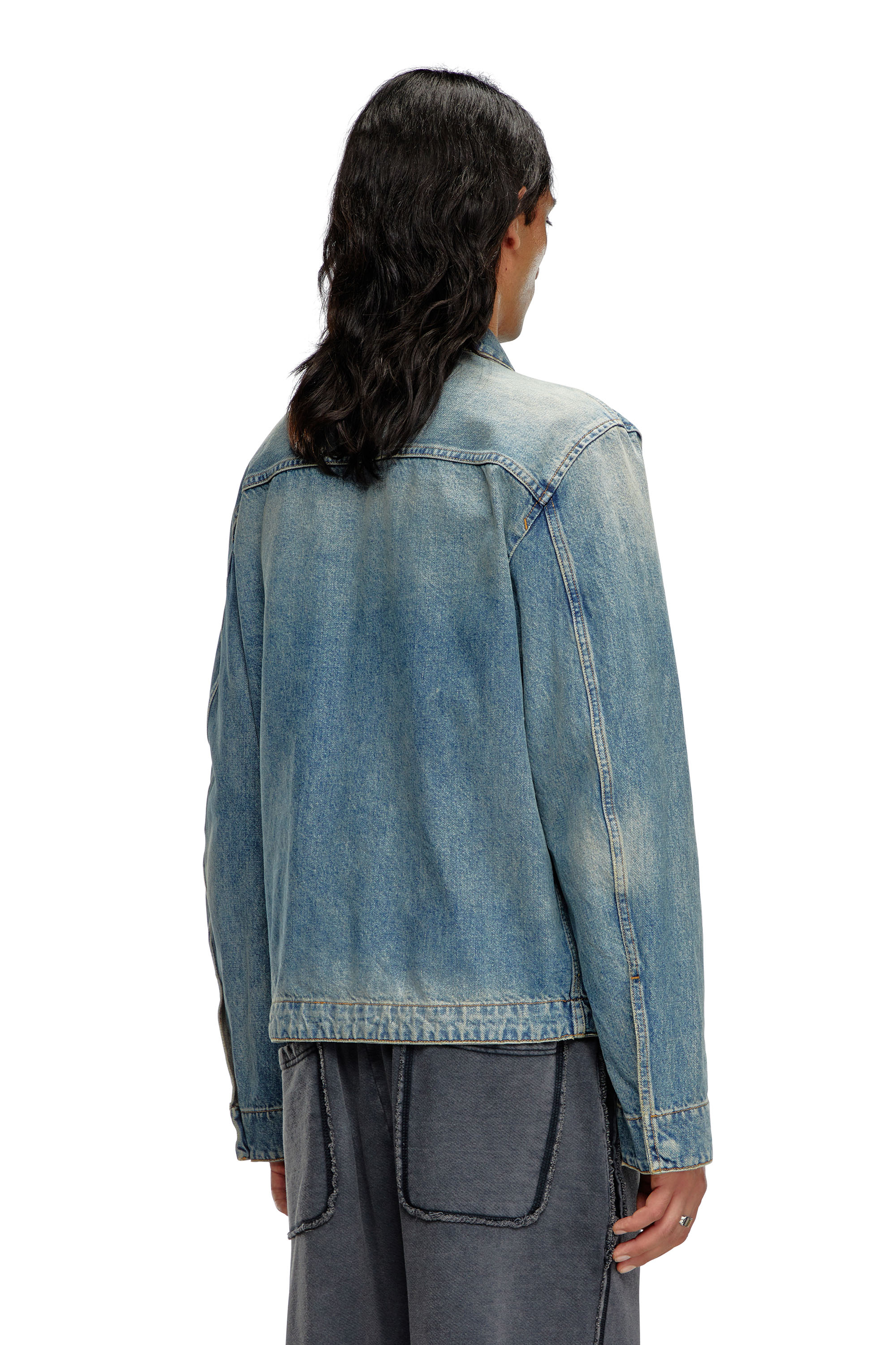 Diesel - D-ROHE, Blouson in denim Uomo in Blu - 4