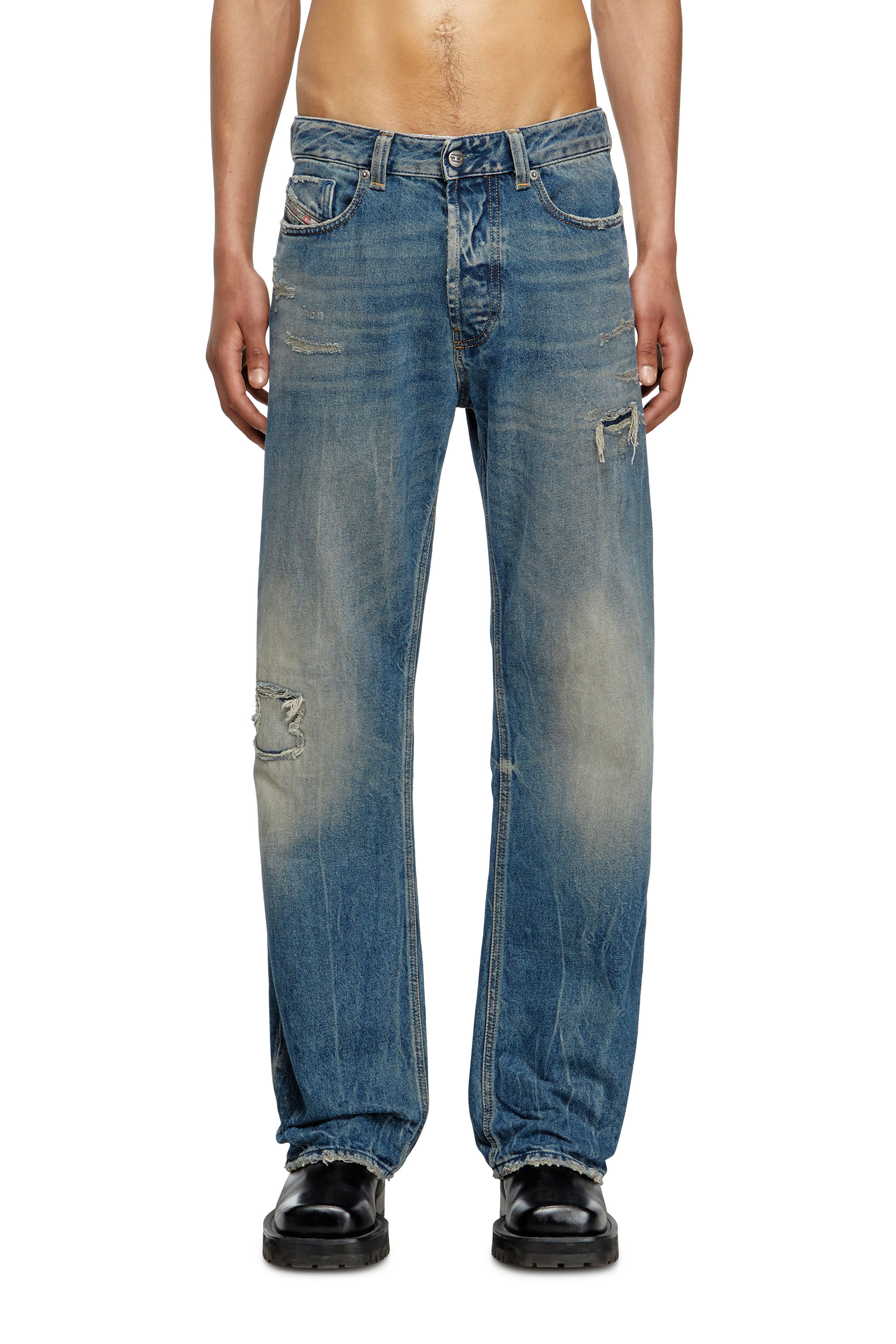 Diesel - Relaxed Jeans 1980 D-Eeper 09M28 Uomo, Blu medio - Image 1