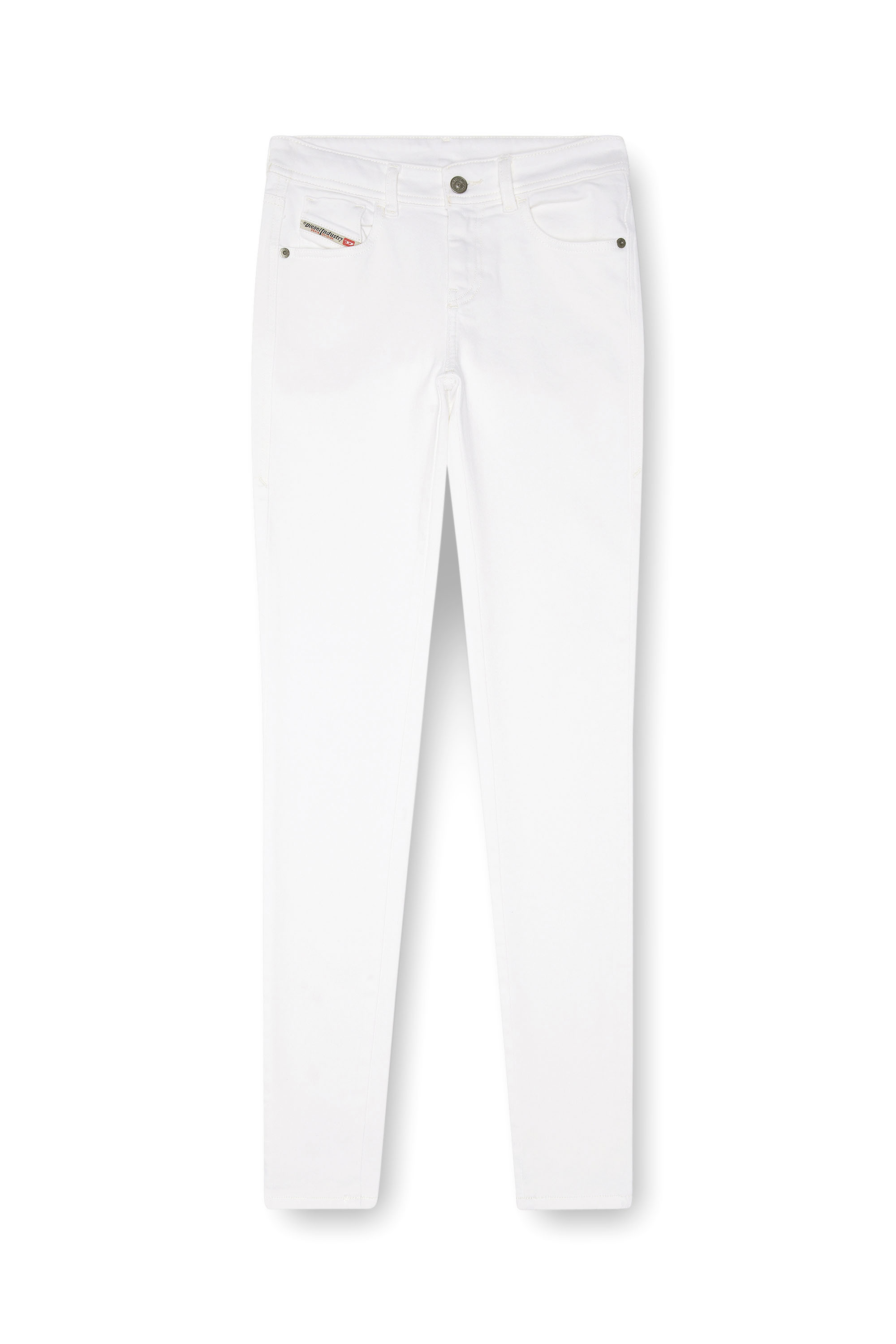 Diesel - Skinny Jeans 2017 Slandy 09F90 Donna, Bianco - Image 3