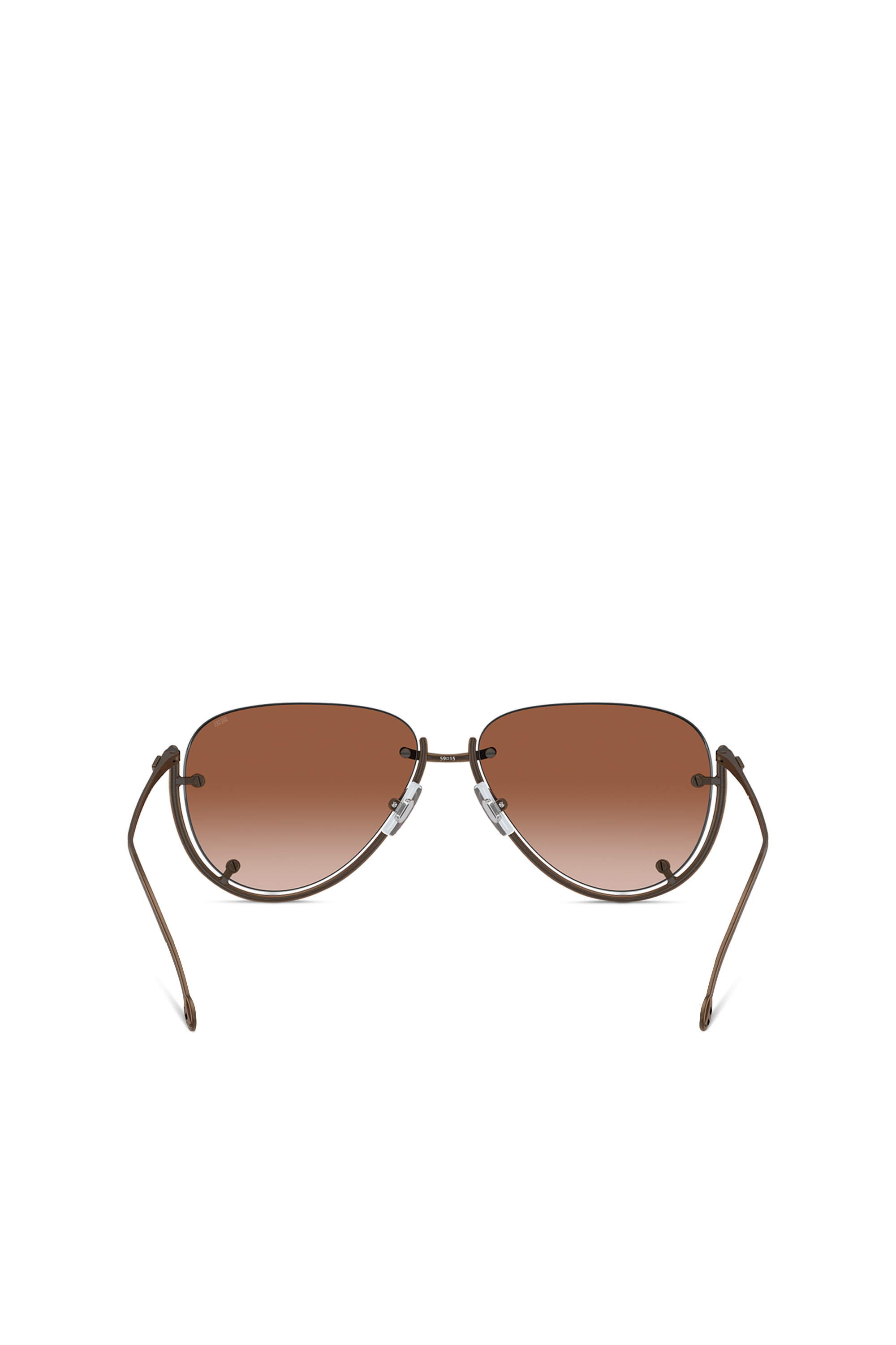 Diesel - 0DL1003, Occhiali da sole pilot Unisex in Marrone - 3