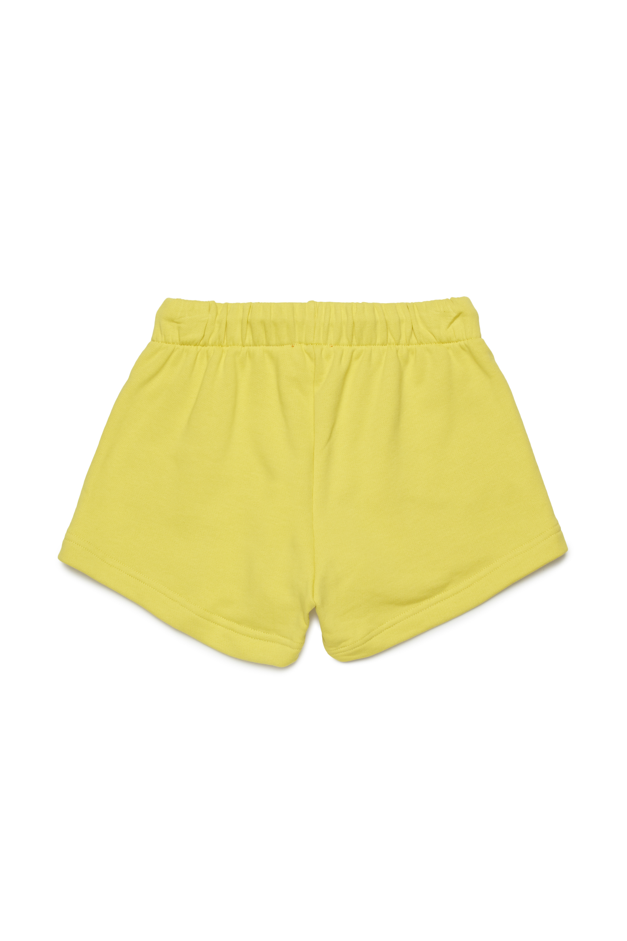 Diesel - PAGL, Shorts sportivi con logo Oval D cut-out Donna in Giallo - 2