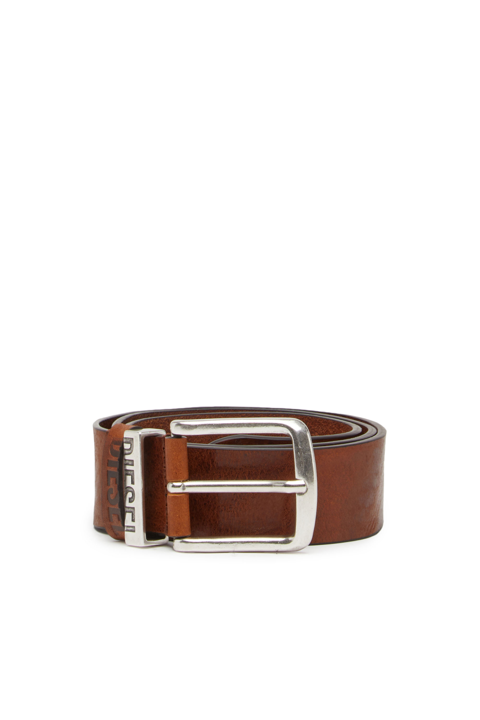 Diesel - B-VISIBLE, Cintura con passanti a contrasto Uomo in Marrone - 1