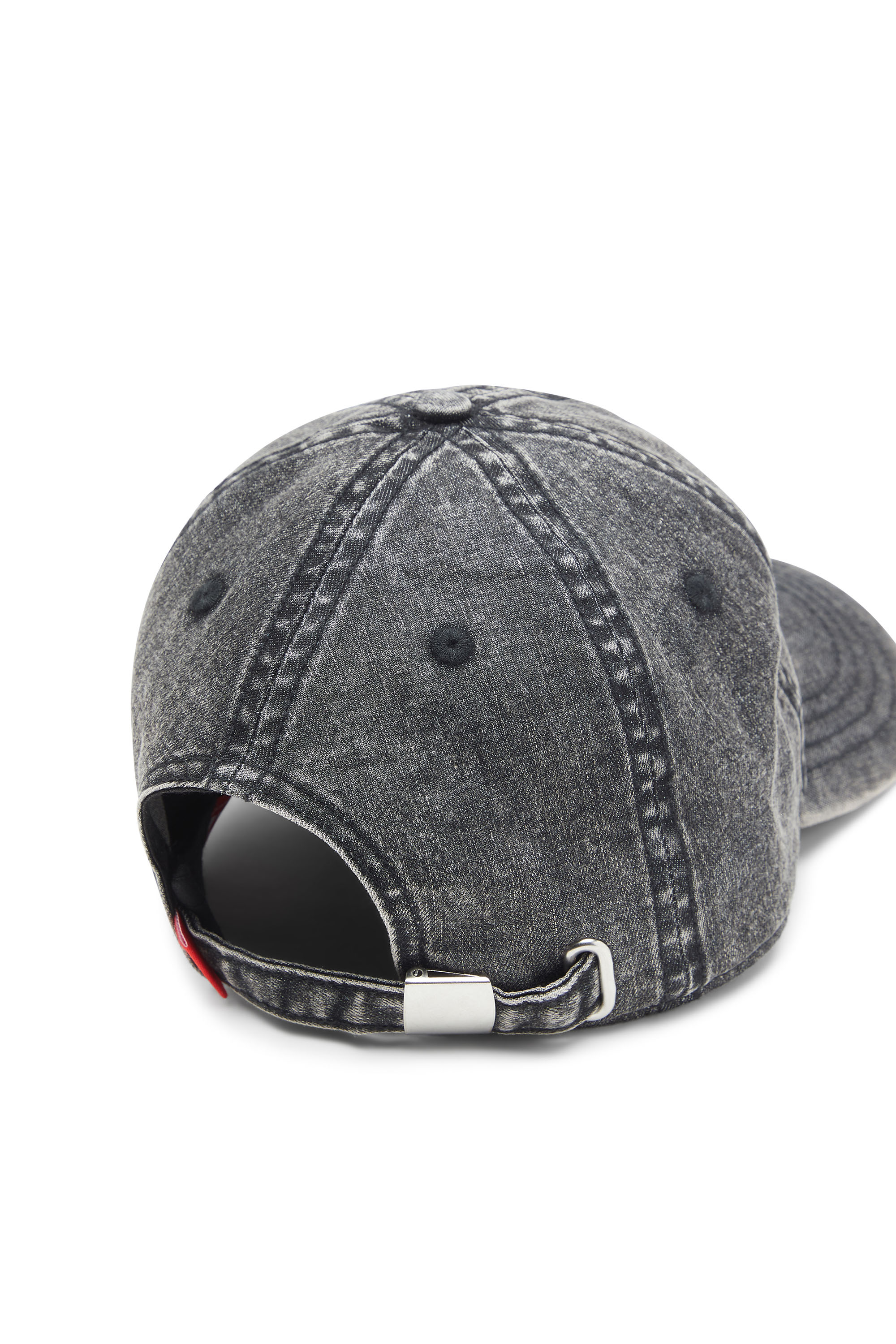 Diesel - C-AP-HOSHI, Cappello da baseball in denim con Oval D Uomo in Nero - 3