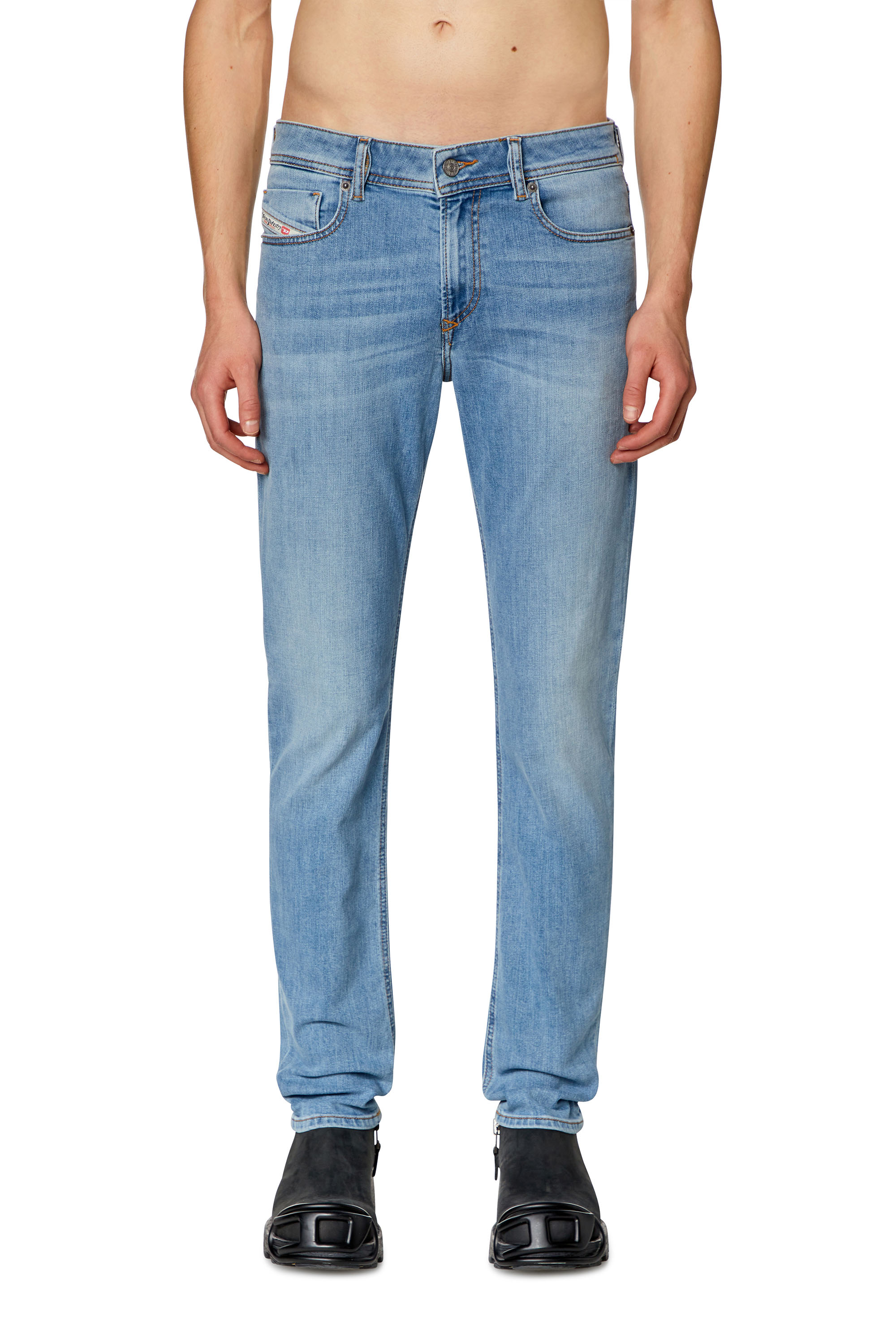 Diesel - Skinny Jeans 1979 Sleenker 09H62 Uomo, Blu Chiaro - Image 1